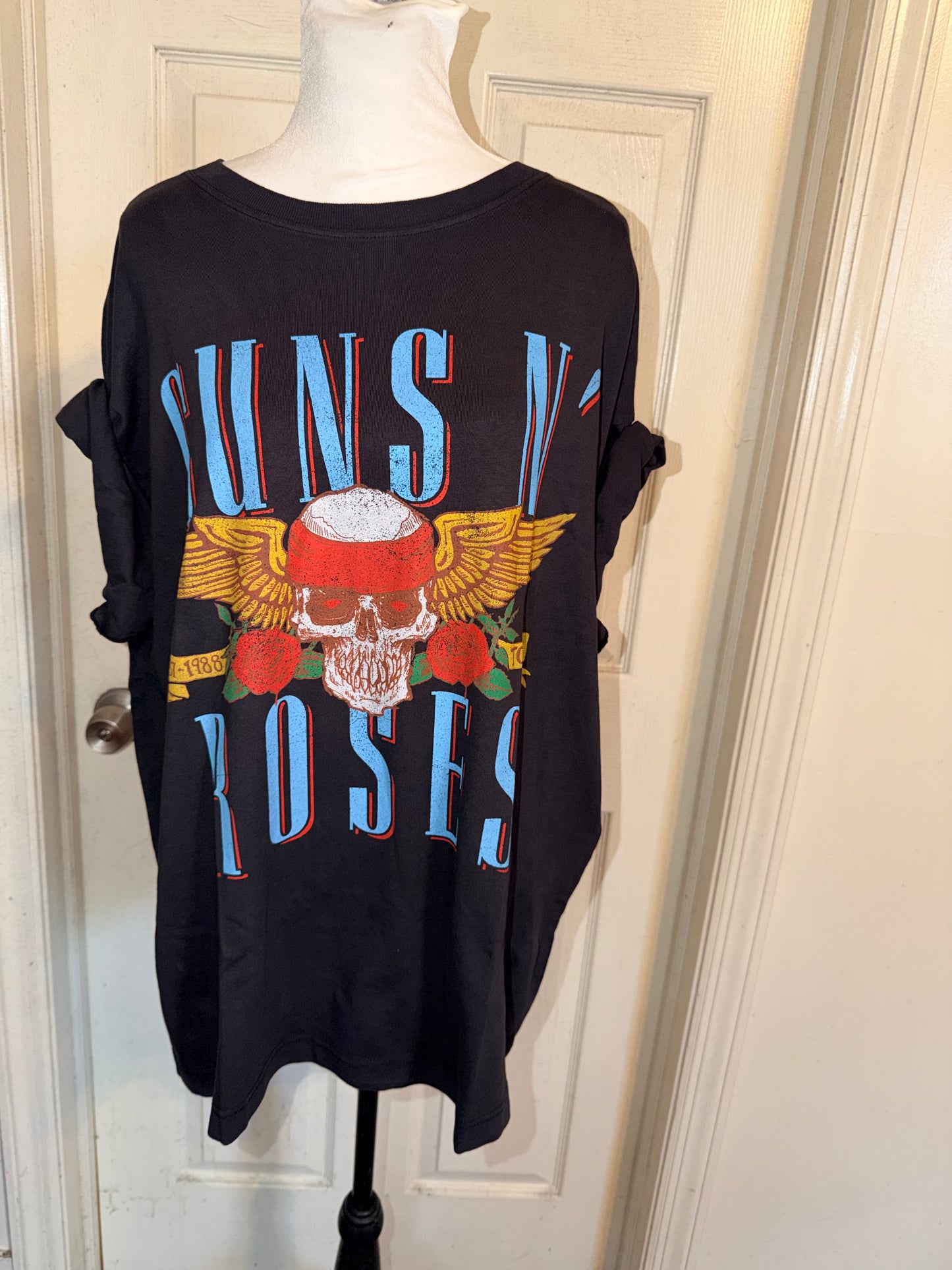 Guns N’ Roses Double Sided Oversized Distressed Tee