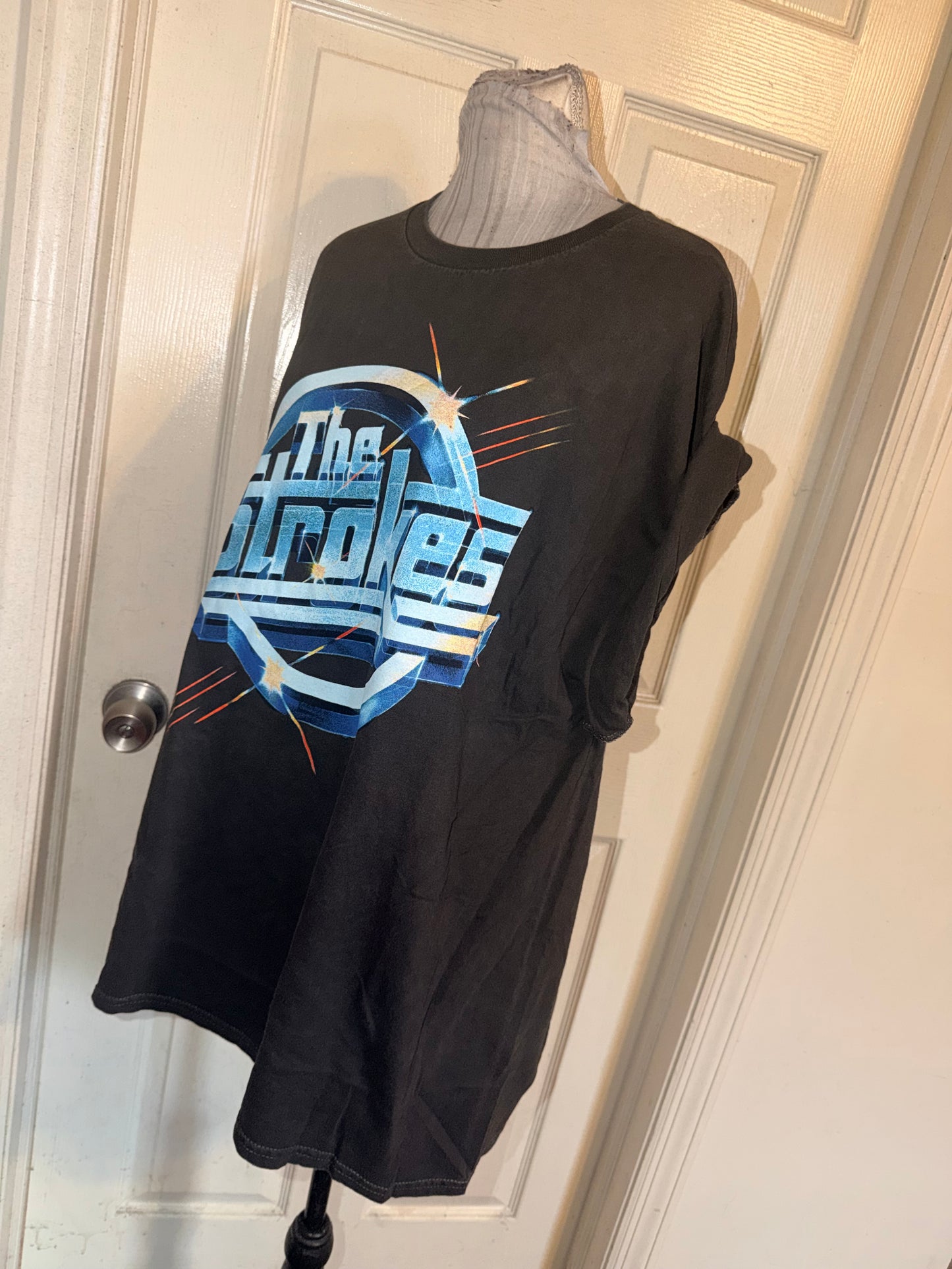 The Strokes Double Sided Oversized Distressed Tee