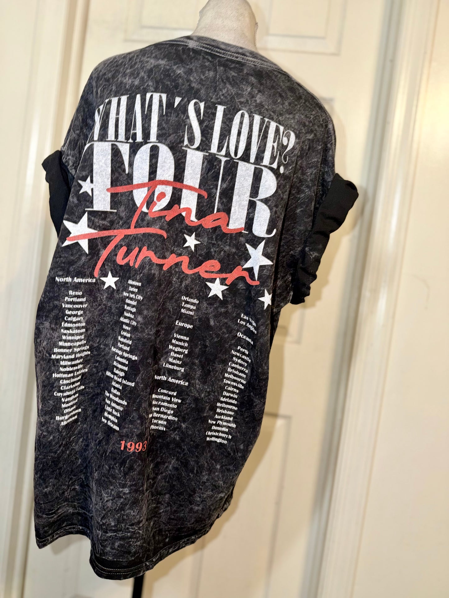 Tina Turner Double Sided Oversized Distressed Tee