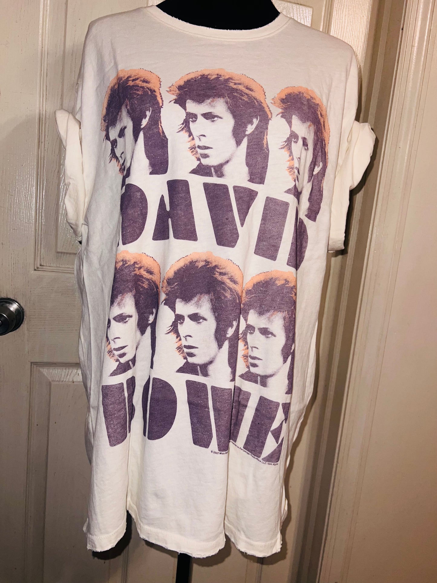 David Bowie Oversized Distressed Tee
