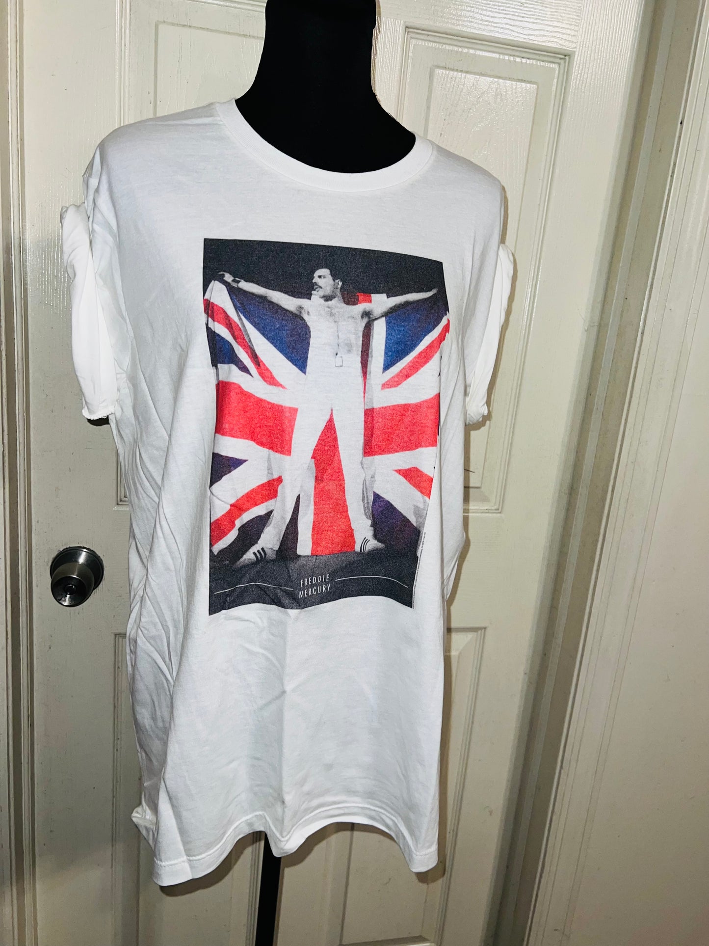 Freddie Mercury Oversized Distressed Vintage Tee