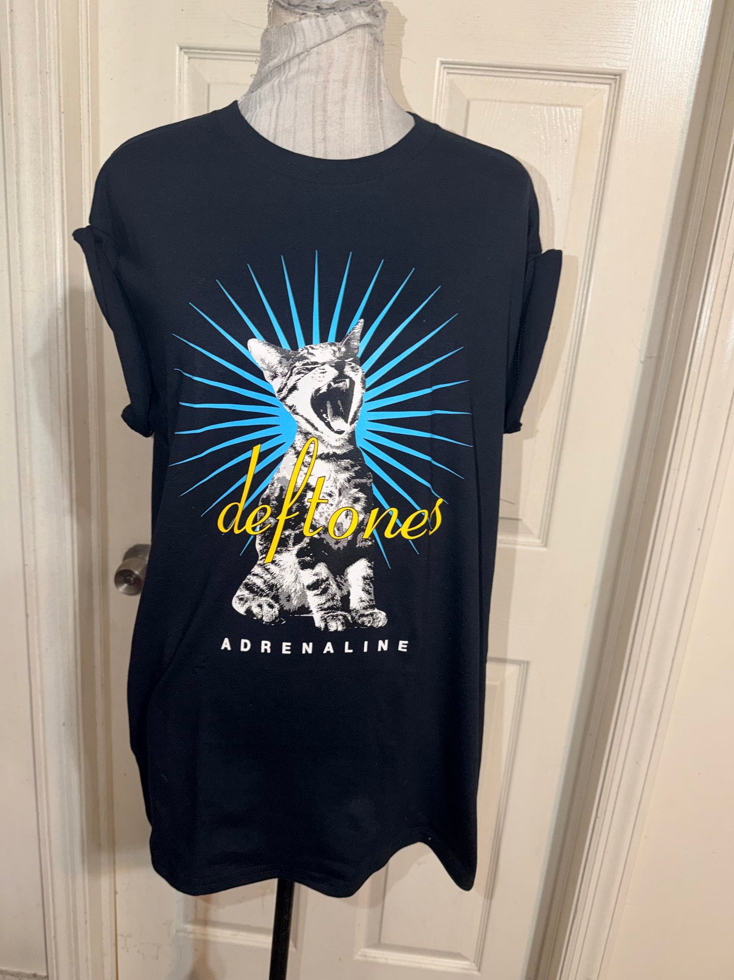 Deftones Oversized Distressed Tee