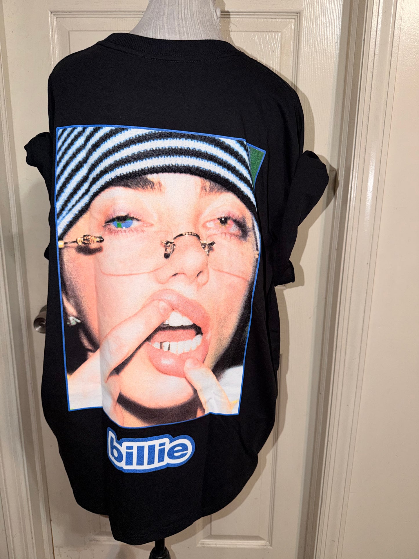 Billie Eilish Double Sided Oversized Distressed Tee