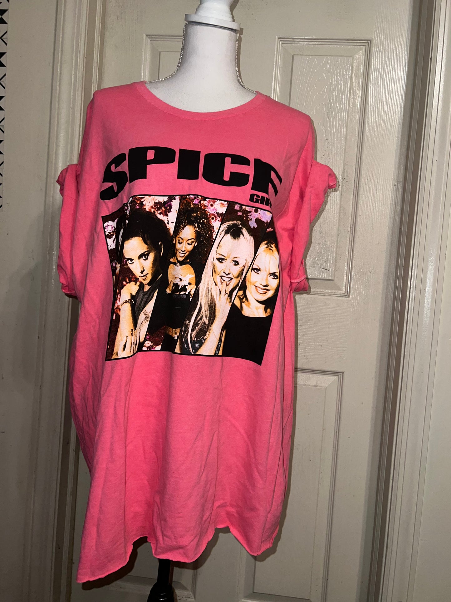 Spice Girls Oversized Distressed Tee