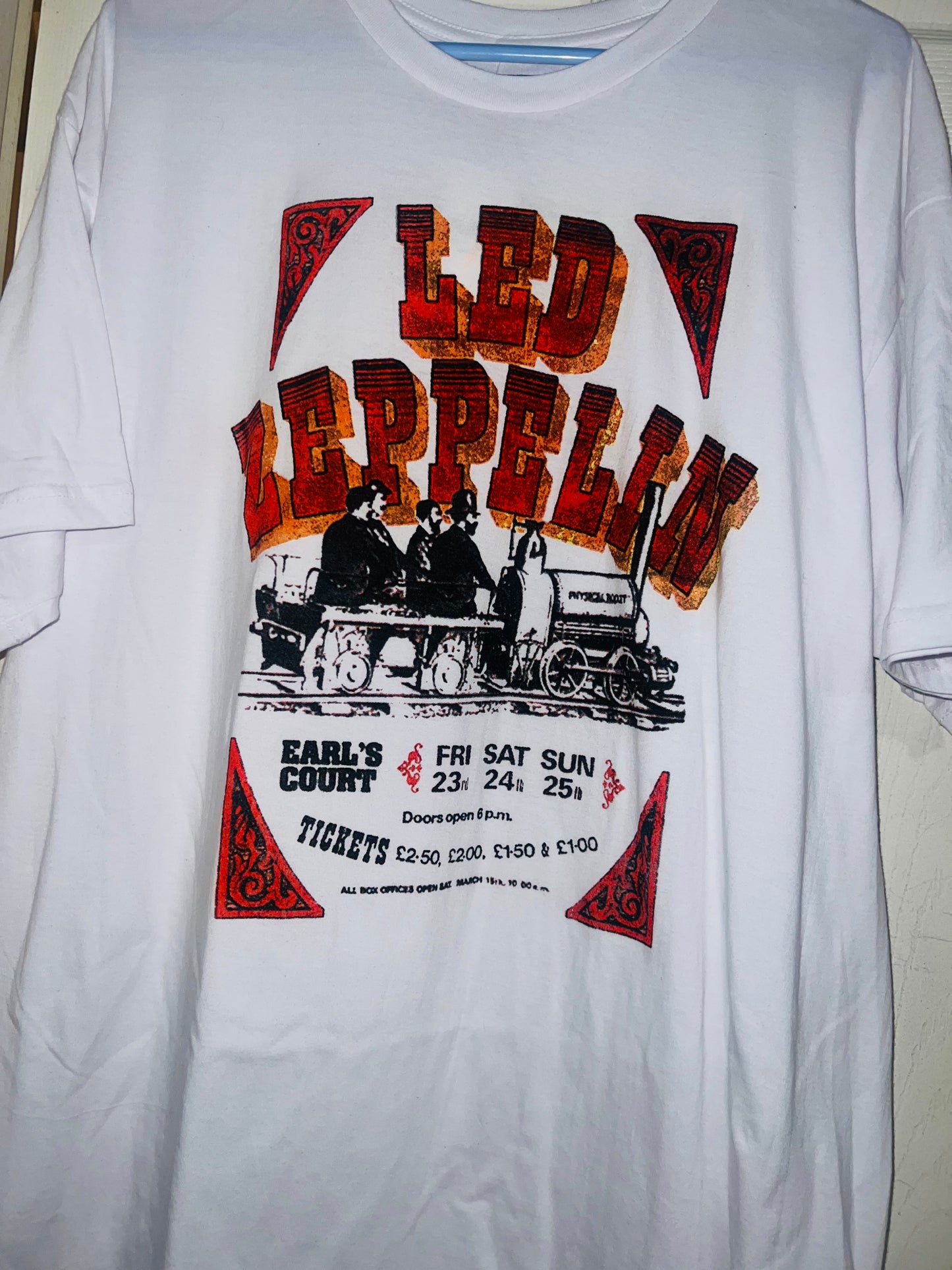 Led Zeppelin Oversized Distressed Tee