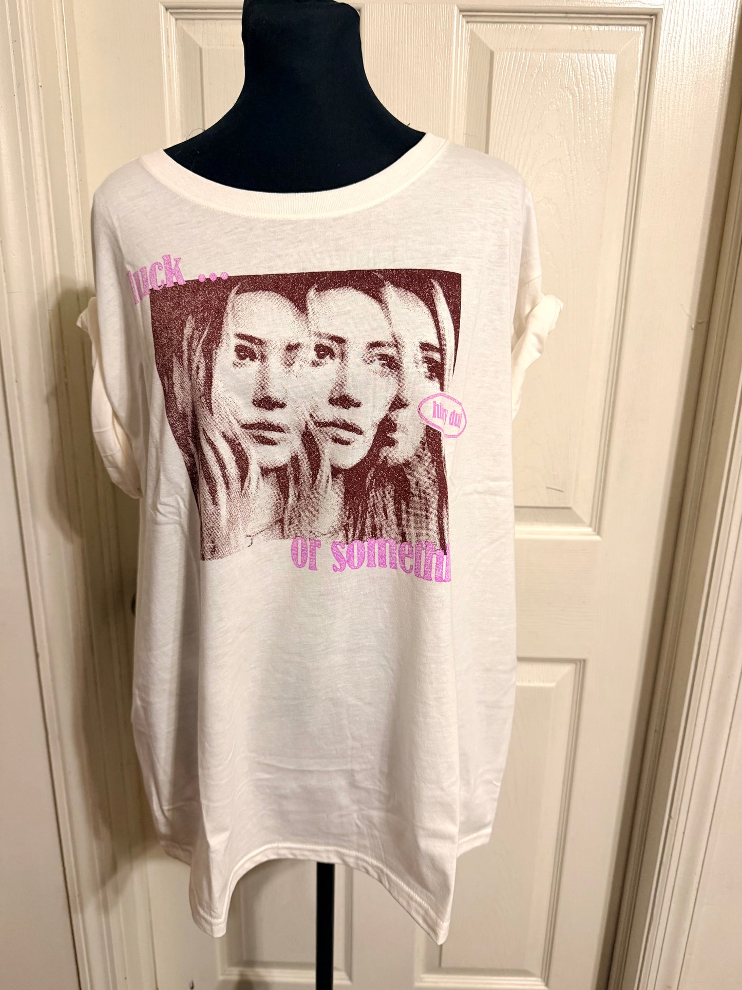 Hilary Duff Distressed Tee