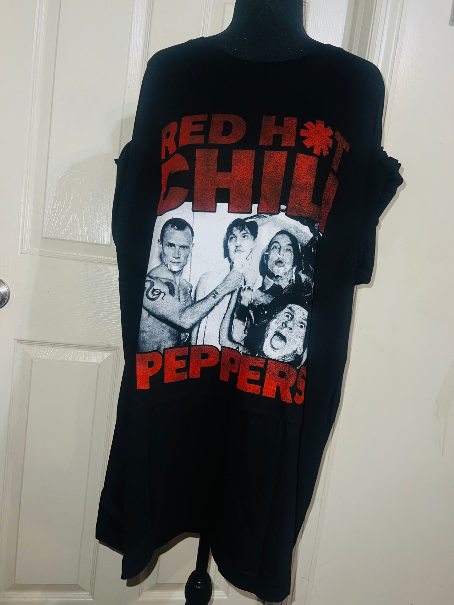 Red Hot Chili Peppers Oversized Distressed Tee