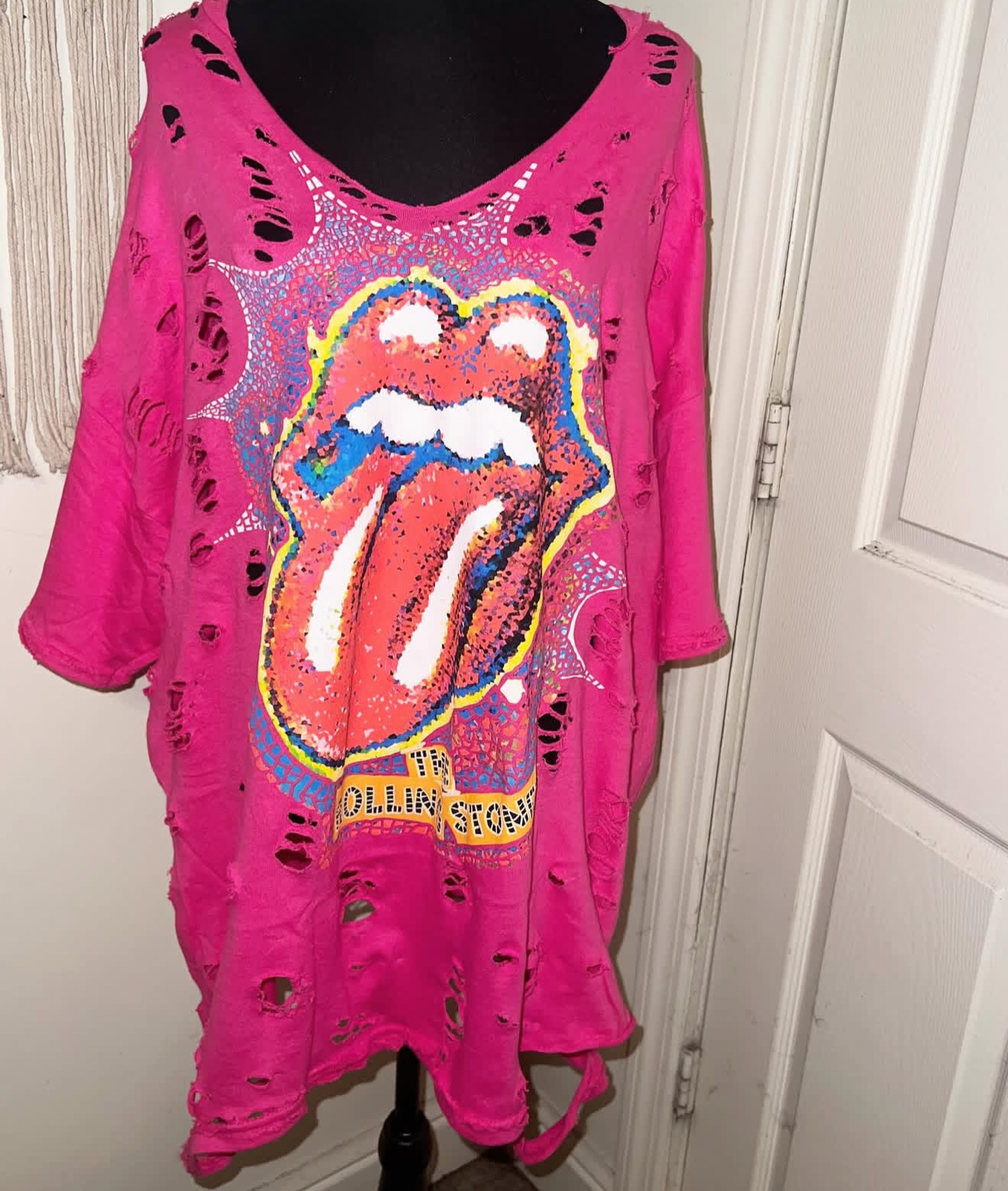 The Rolling Stones Oversized Distressed Tee