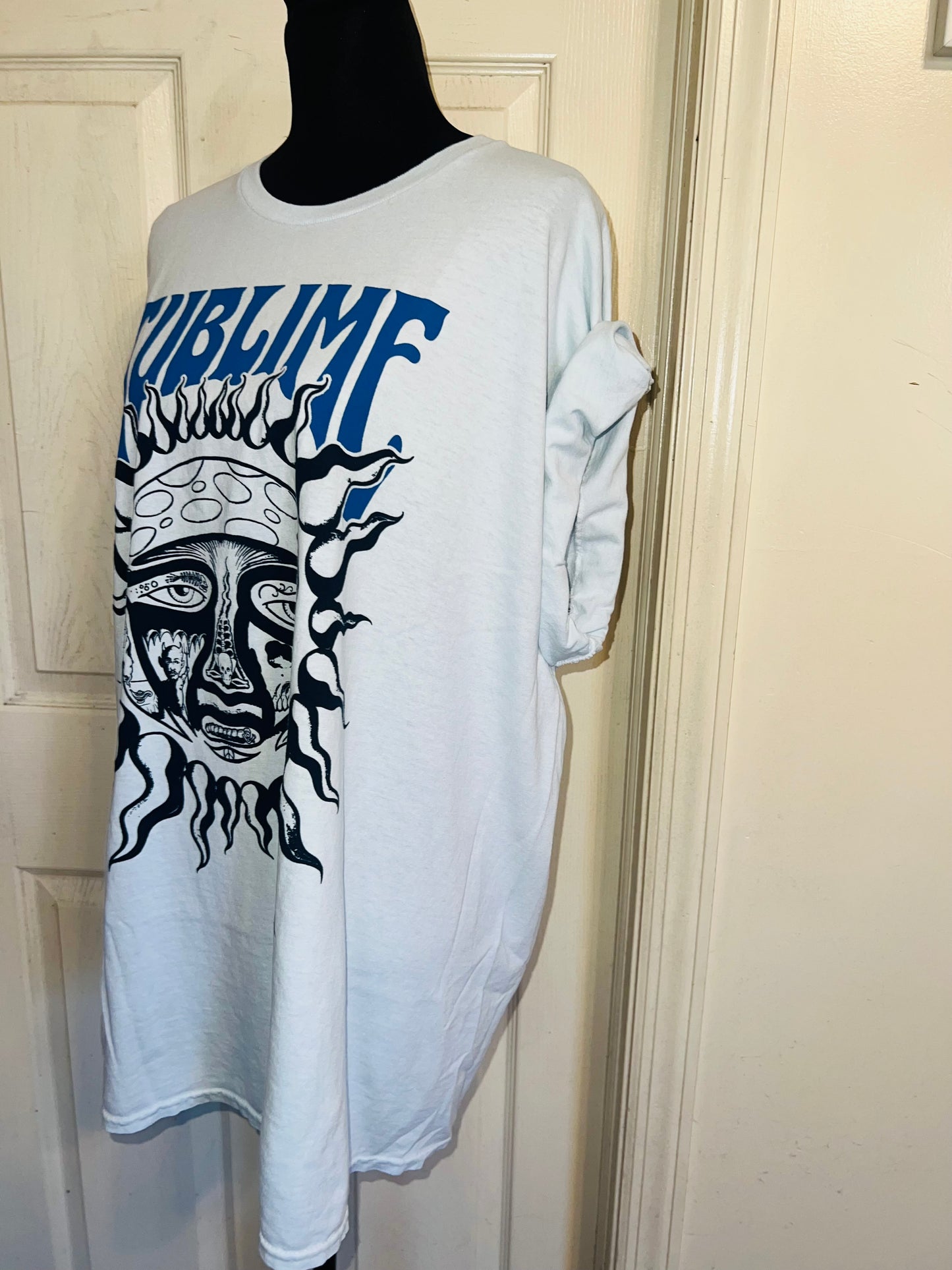 Sublime Double Sided Oversized Distressed Tee