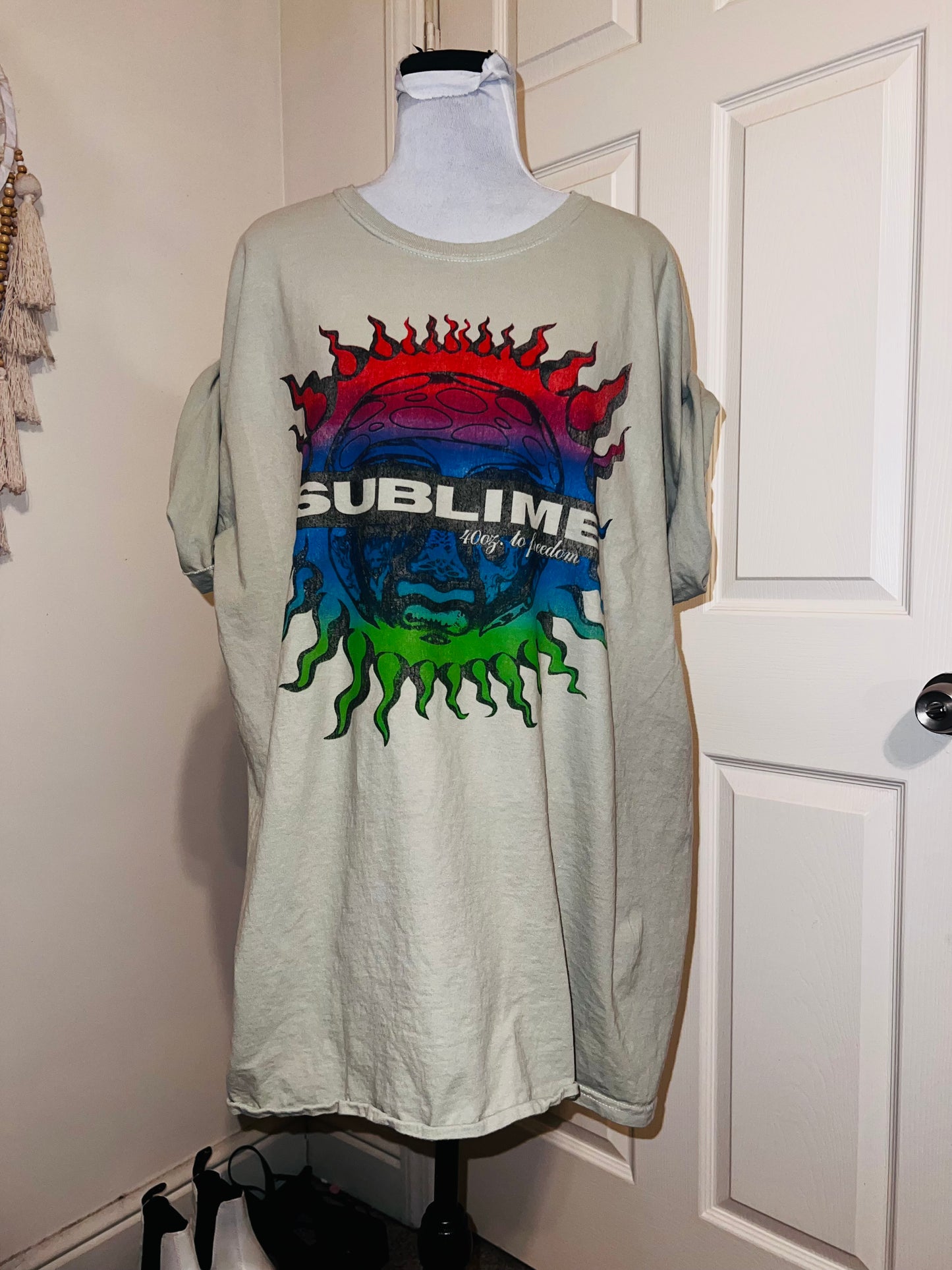 Sublime Double Sided Oversized Distressed Tee