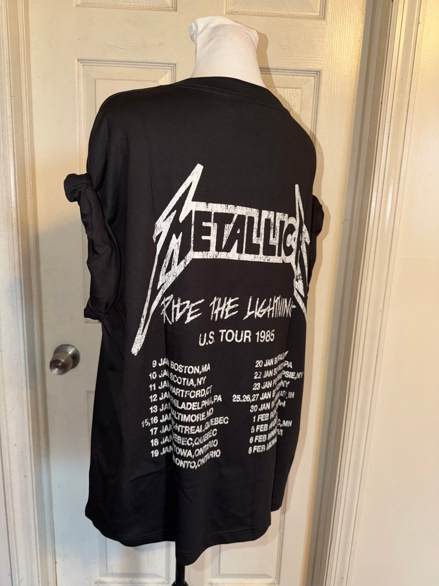 Metallica Double Sided Oversized Distressed Tee