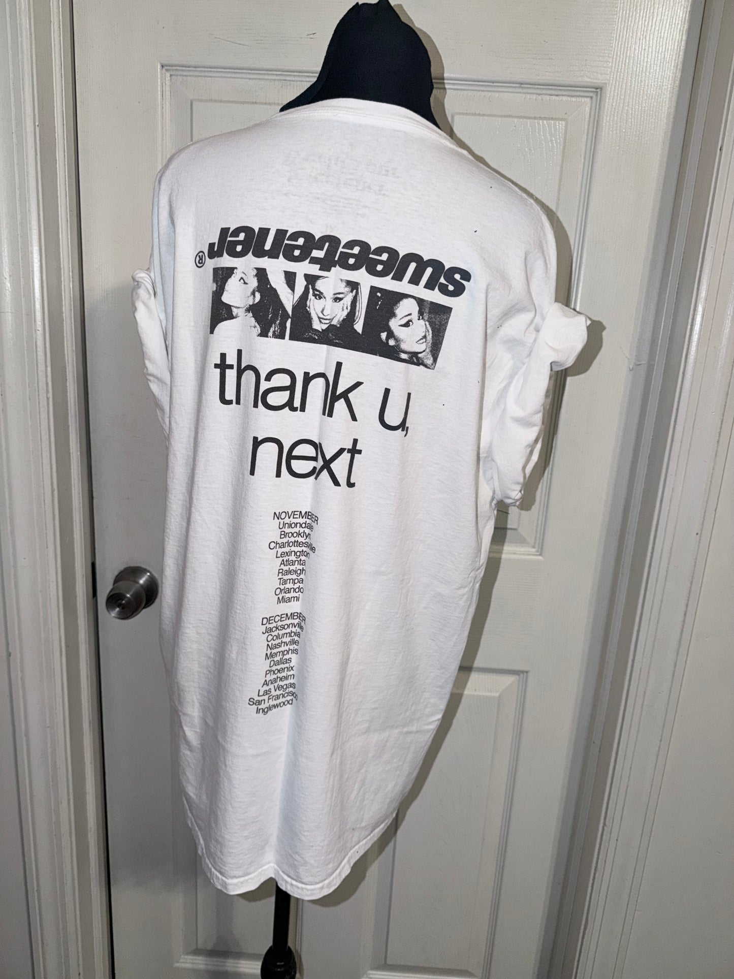 Ariana Grande Double Sided Oversized Distressed Tee
