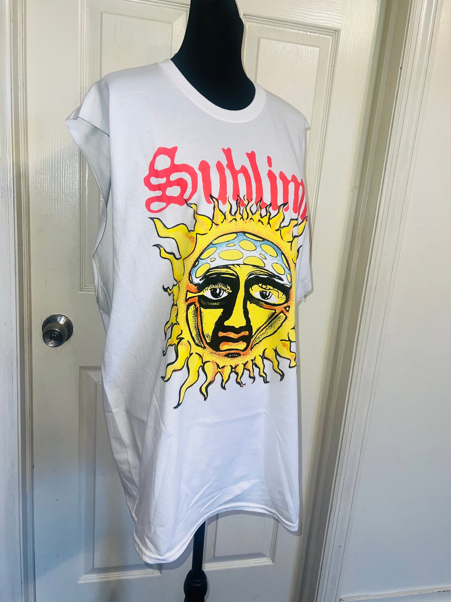 Sublime Double Sided Oversized Distressed Tank