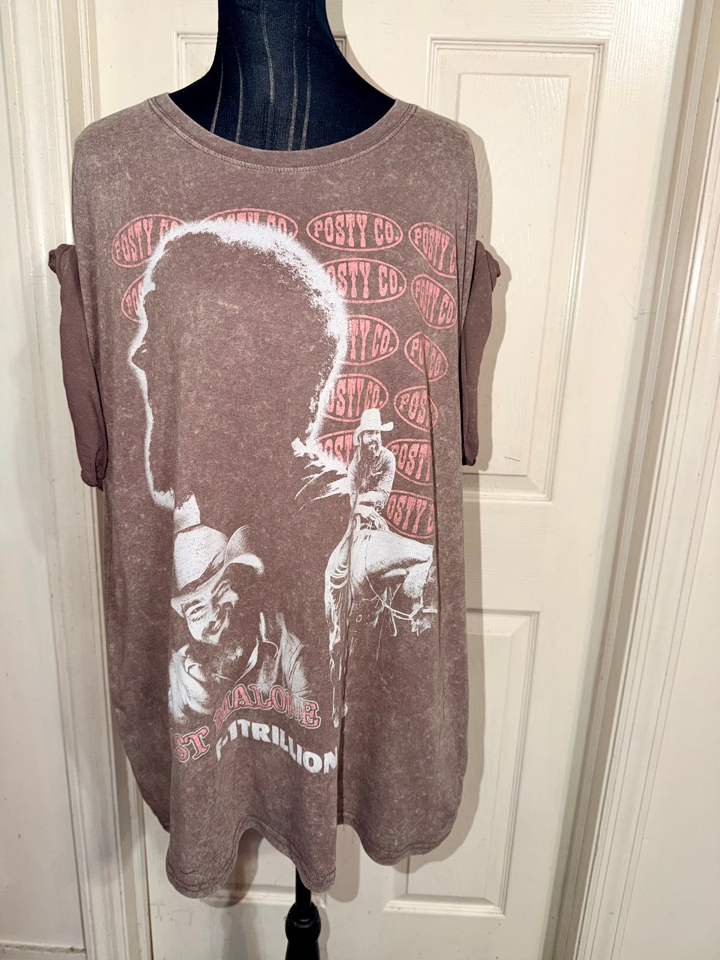 Post Malone Double Sided Oversized Distressed Tee