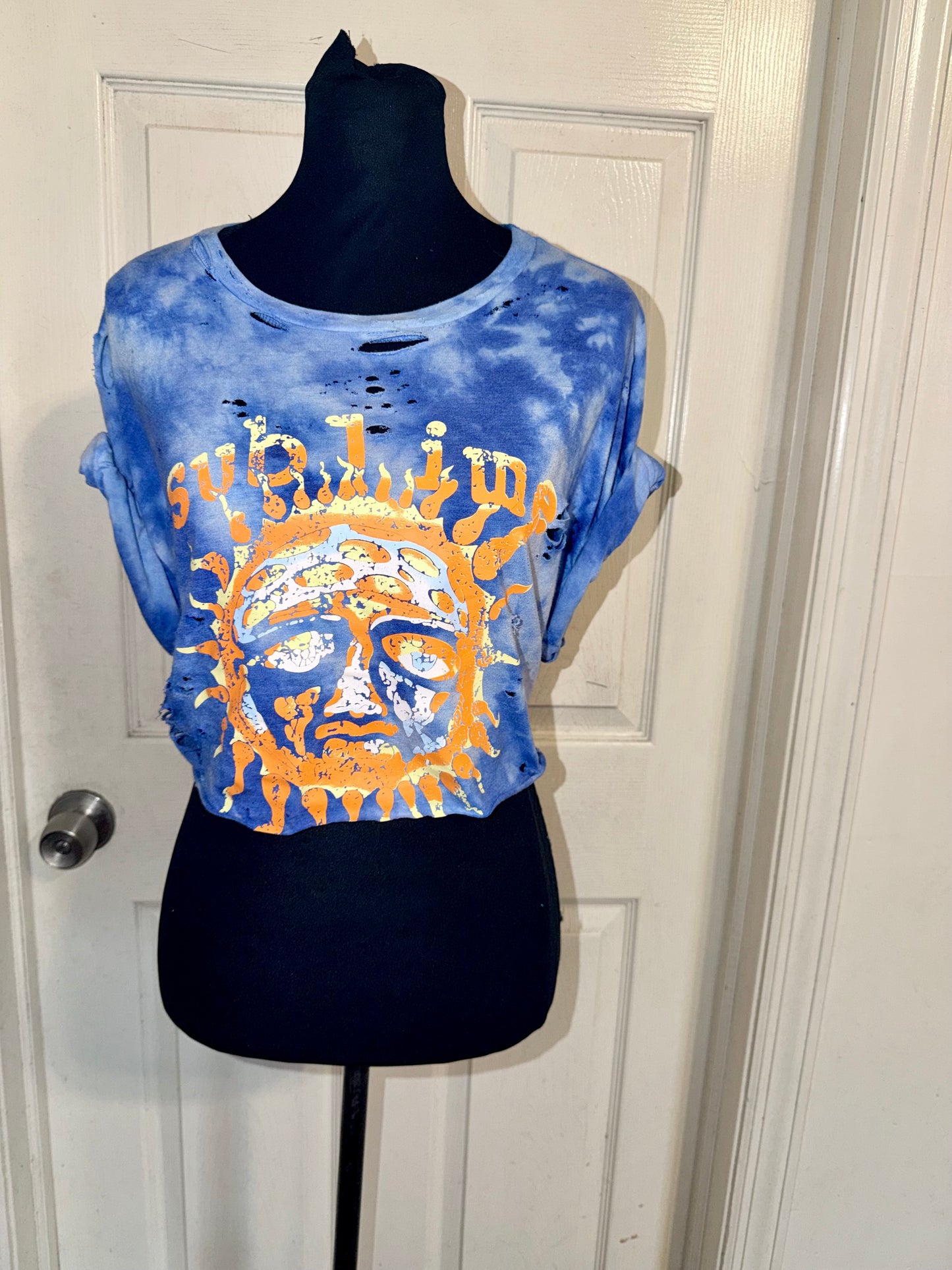 Sublime Distressed Open Tied Back Tee (as is)