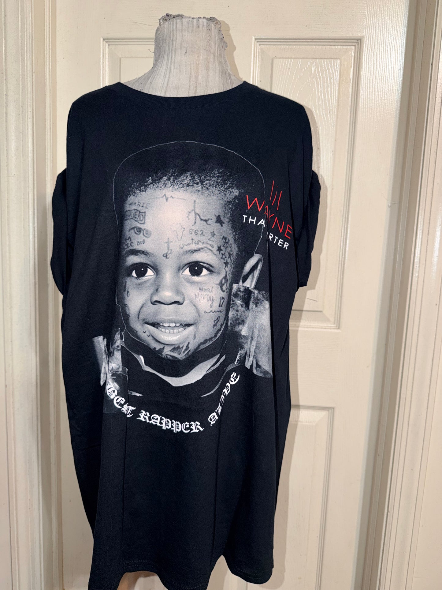 Lil Wayne Double Sided Oversized Distressed Tee