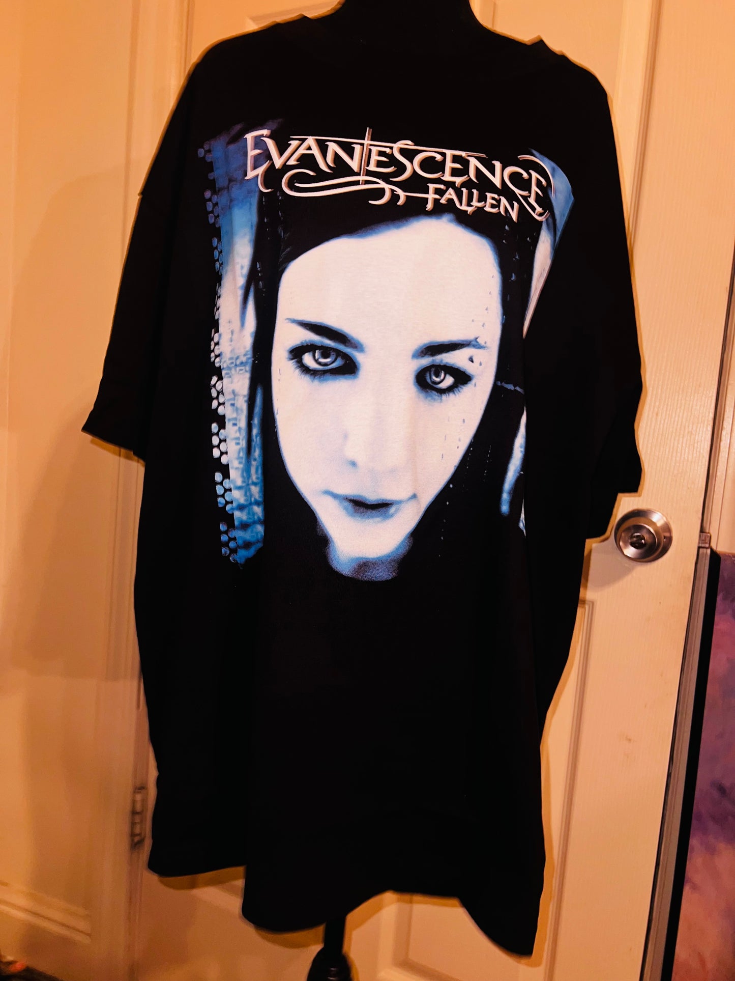 Evanescence Fallen Oversized Distressed Tee