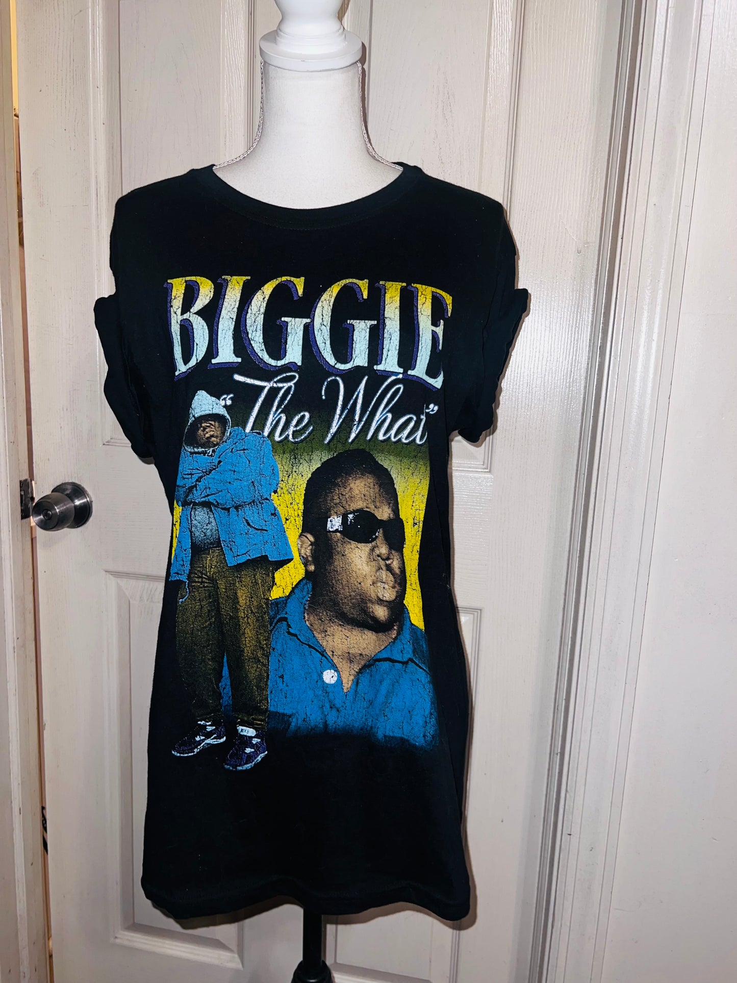 Biggie Smalls Oversized Distressed Tee