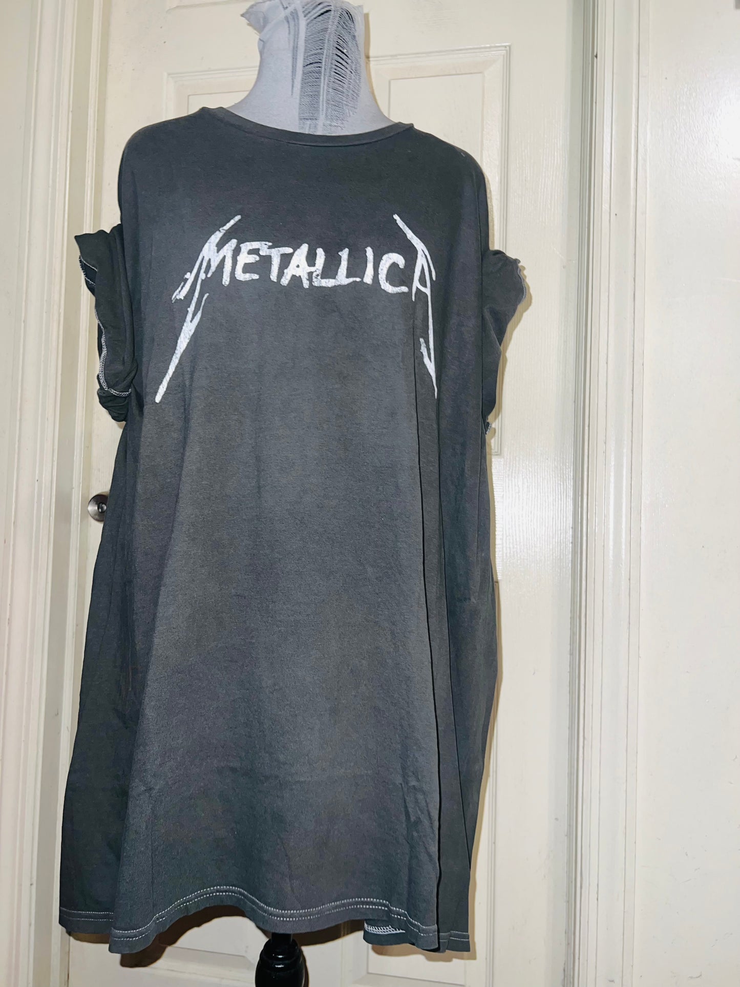 Metallica Double Sided Oversized Distressed Tee