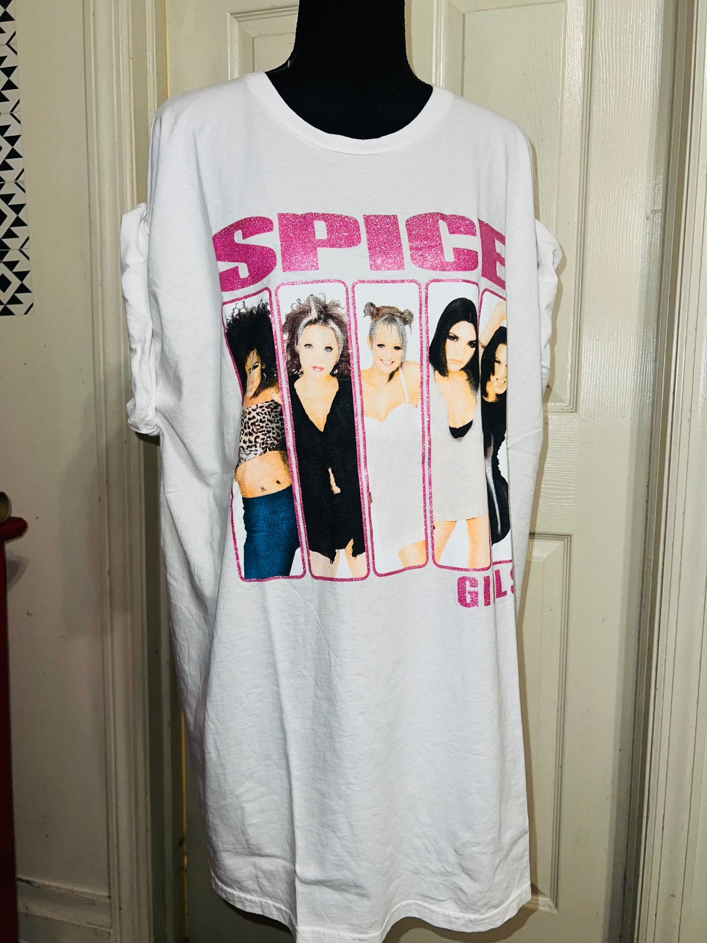 Spice Girls Oversized Distressed Tee