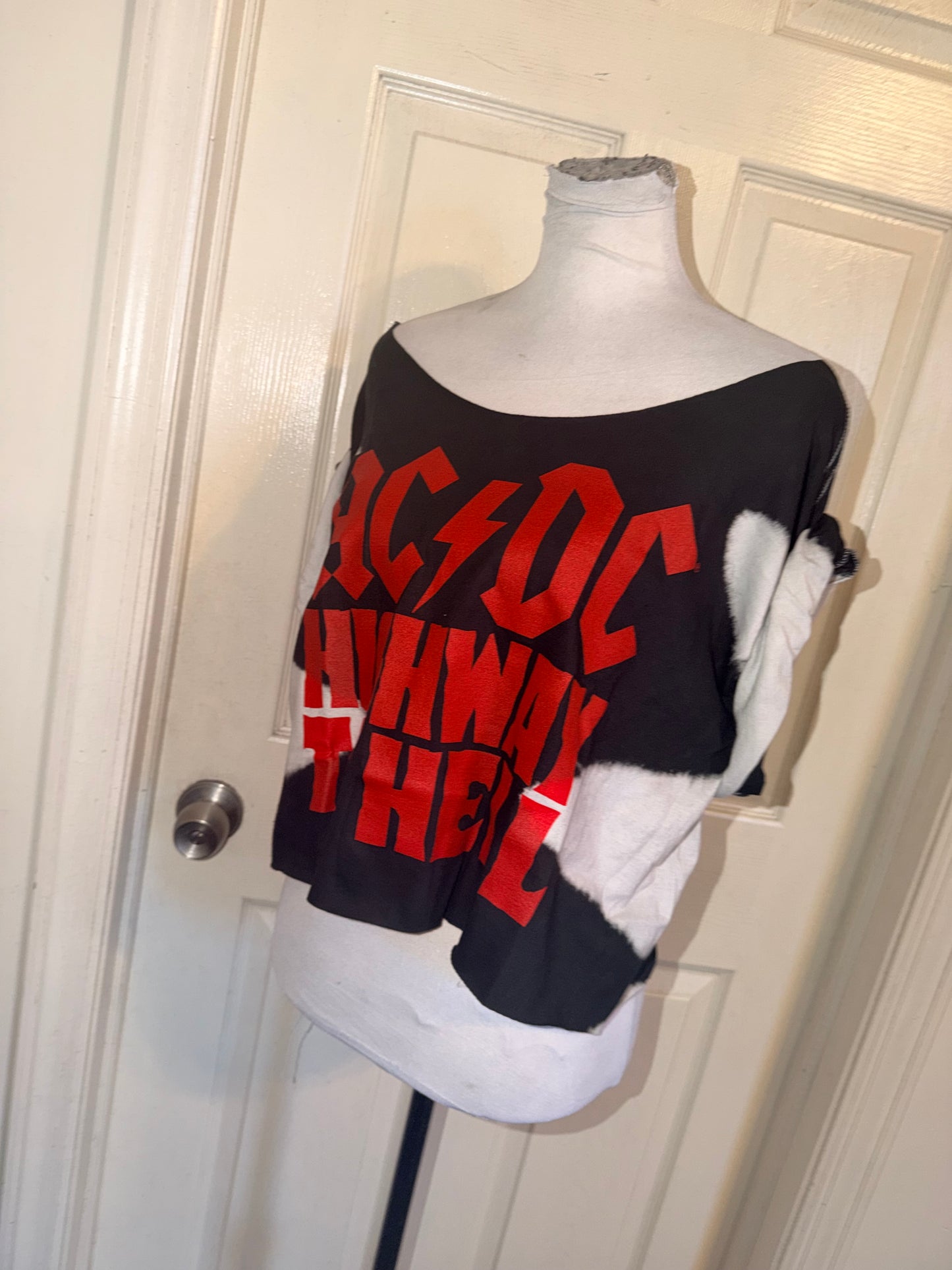 AC/DC Oversized OFTS Distressed Tee
