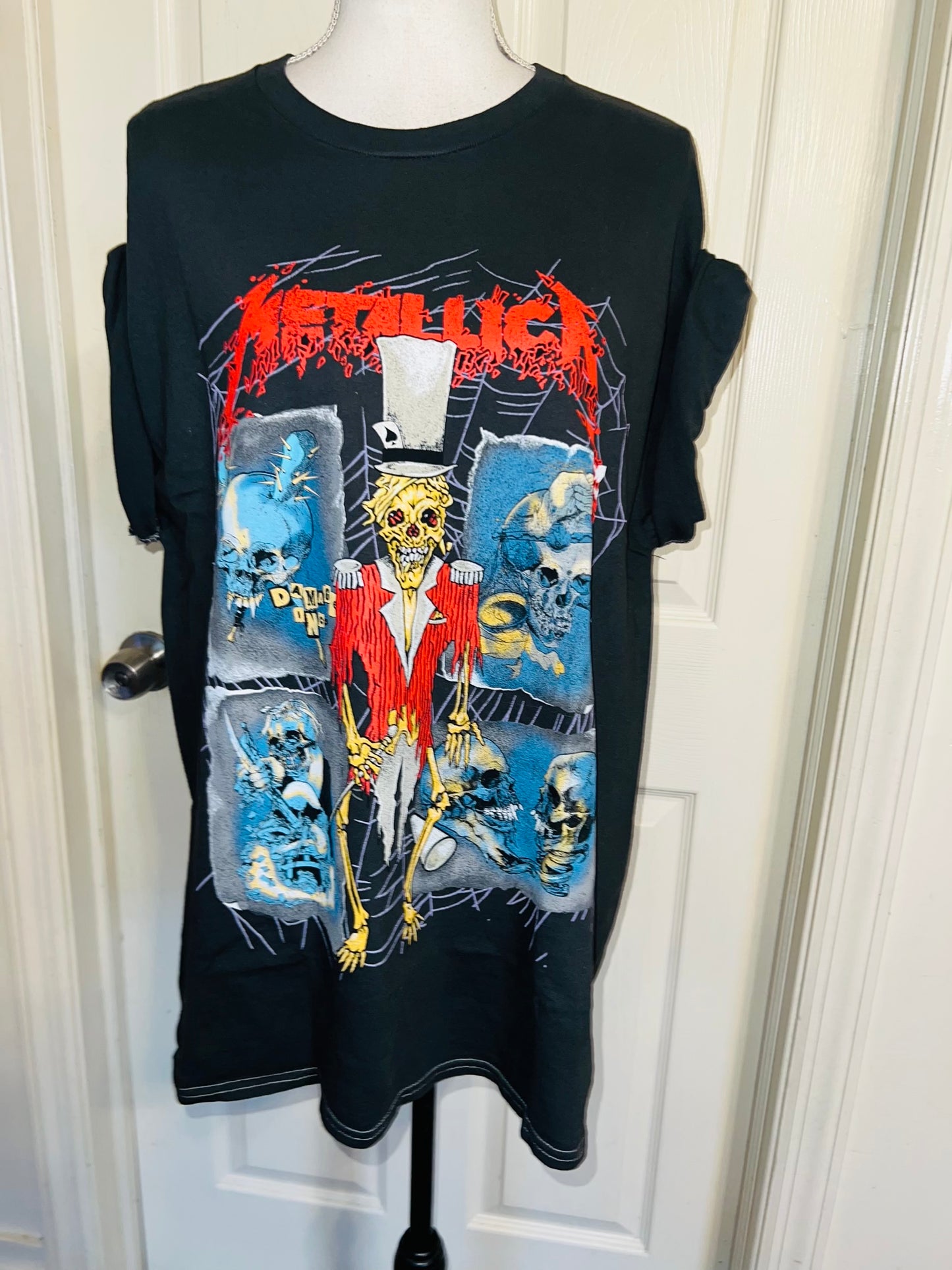 Metallica Double Sided Oversized Distressed Tee