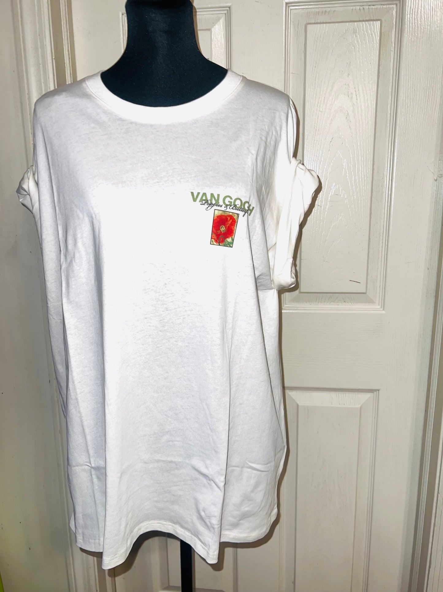 Vincent Van Gogh Double Sided Oversized Distressed Tee