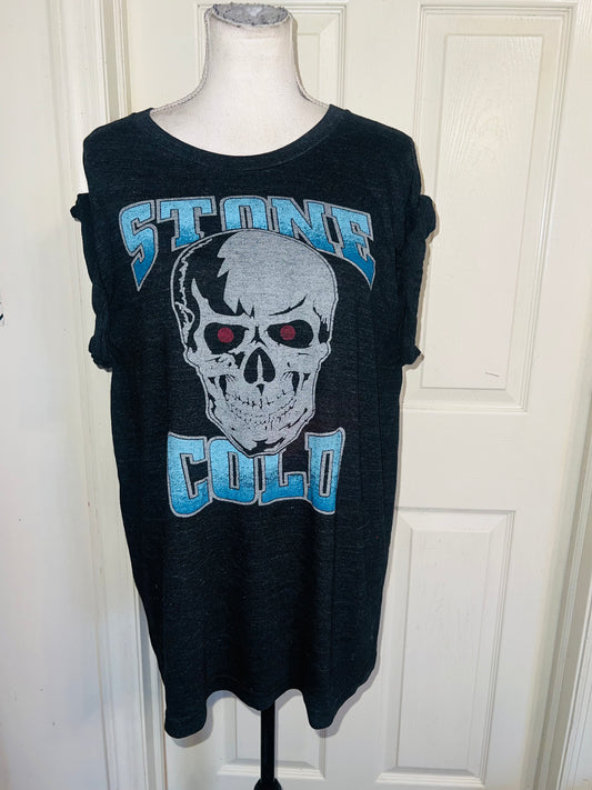 Stone Cold Steve Austin Vintage Oversized Distressed Tee