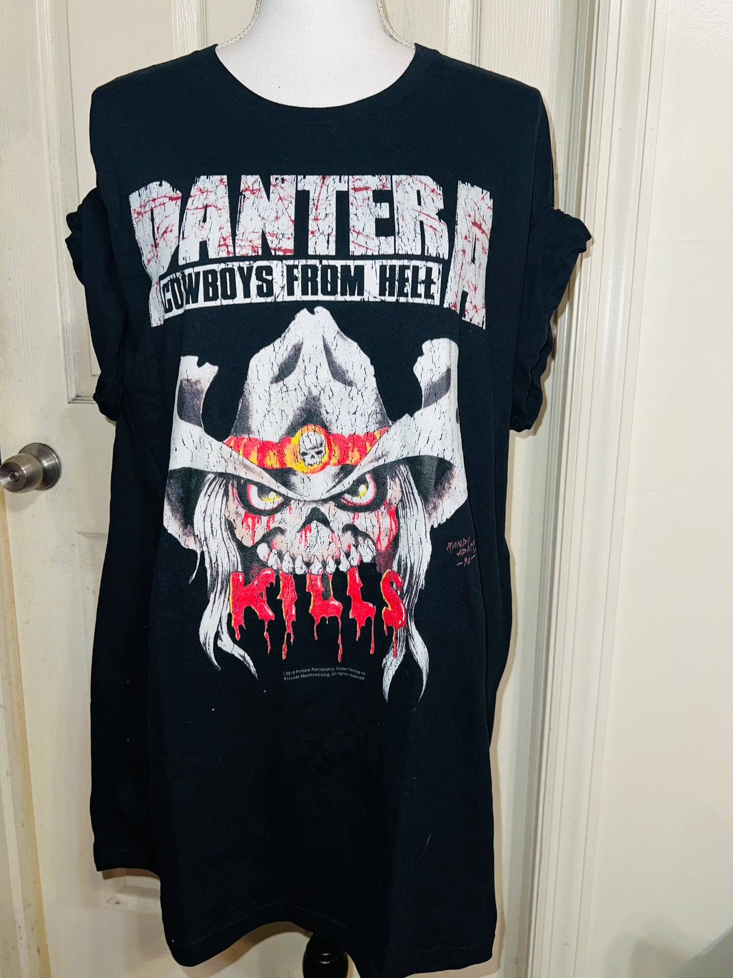 Pantera Oversized Distressed T-Shirt