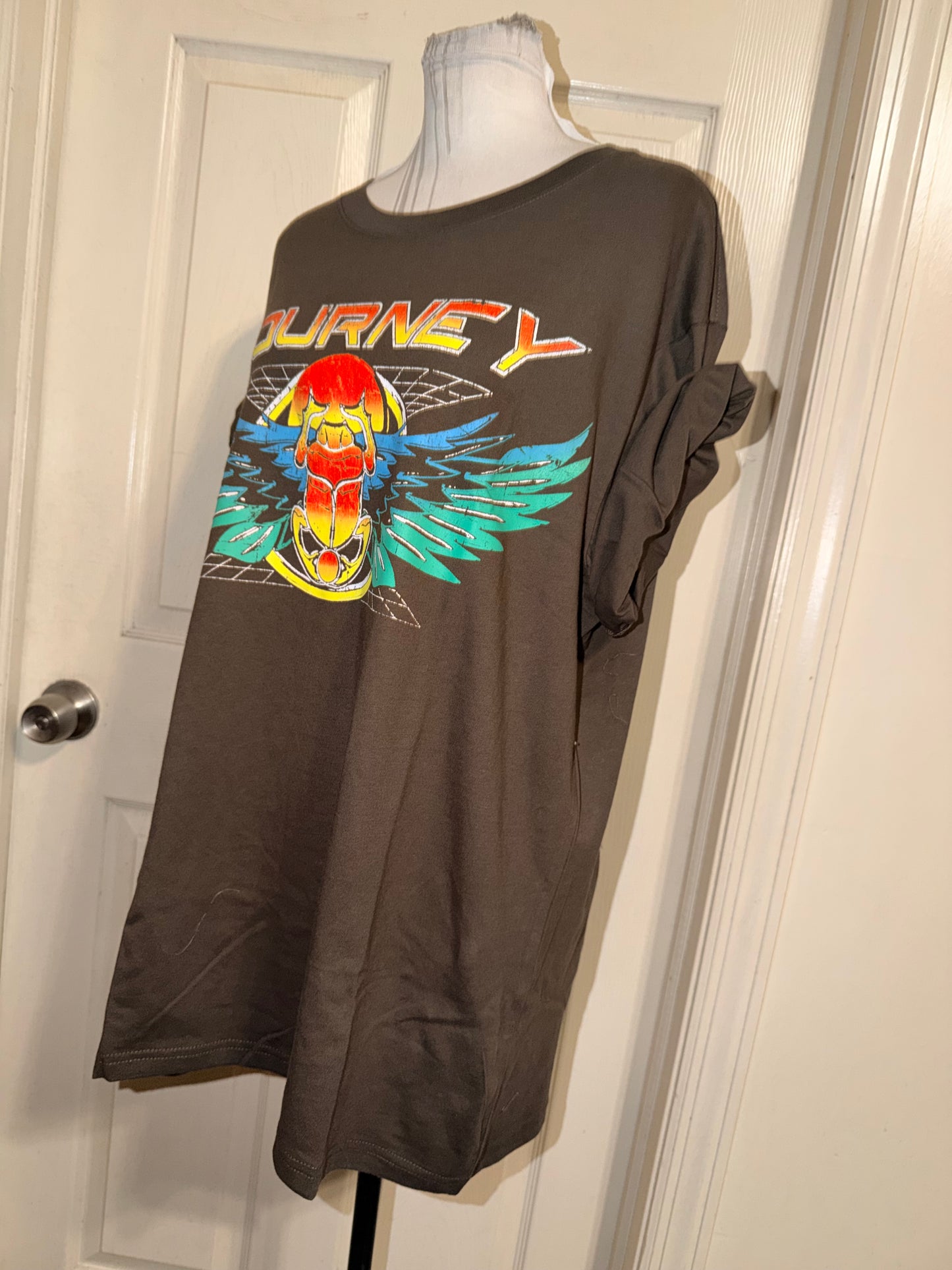 Journey Double Sided Oversized Distressed Tee