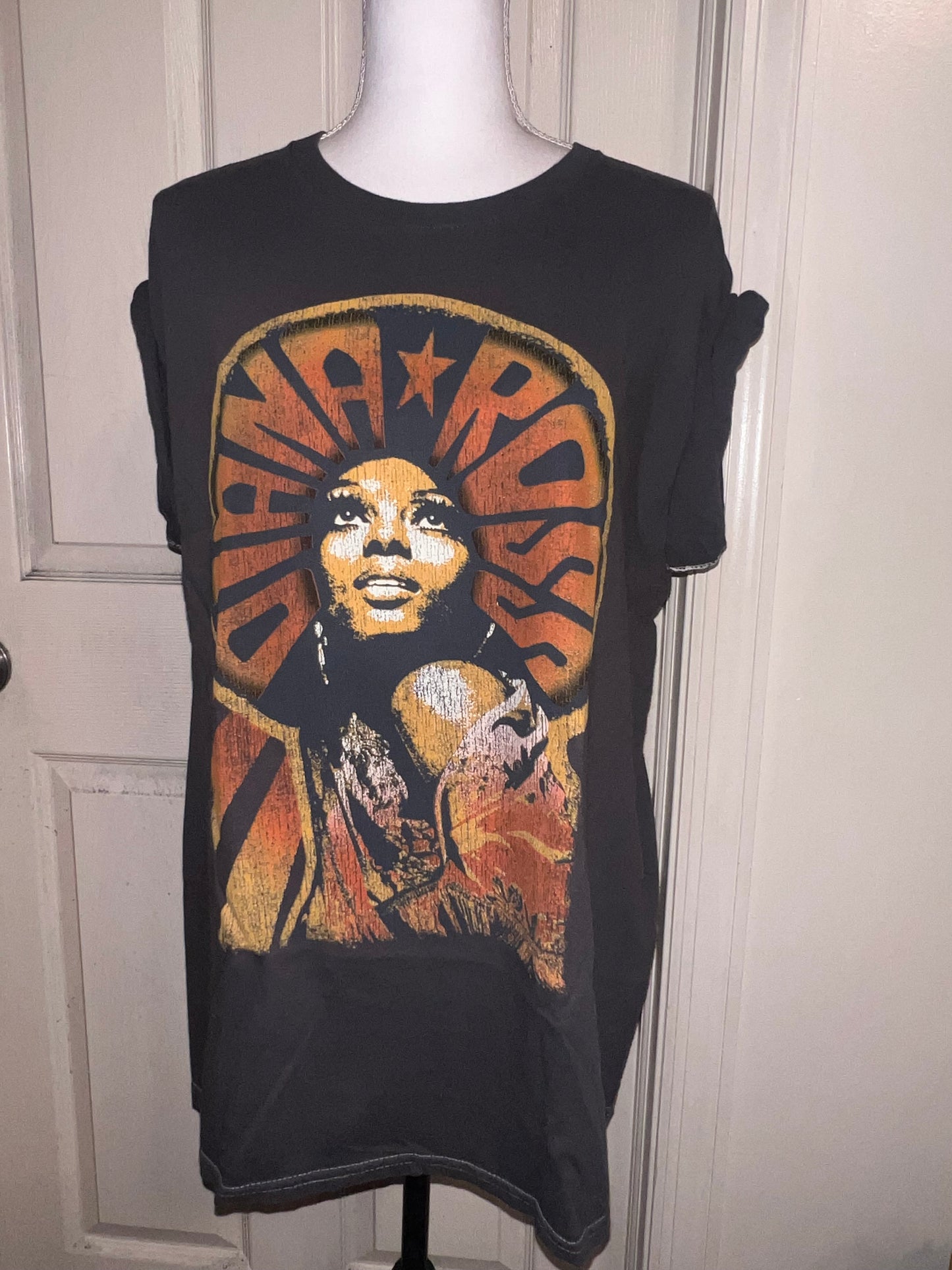 Diana Ross Oversized Distressed T-Shirt