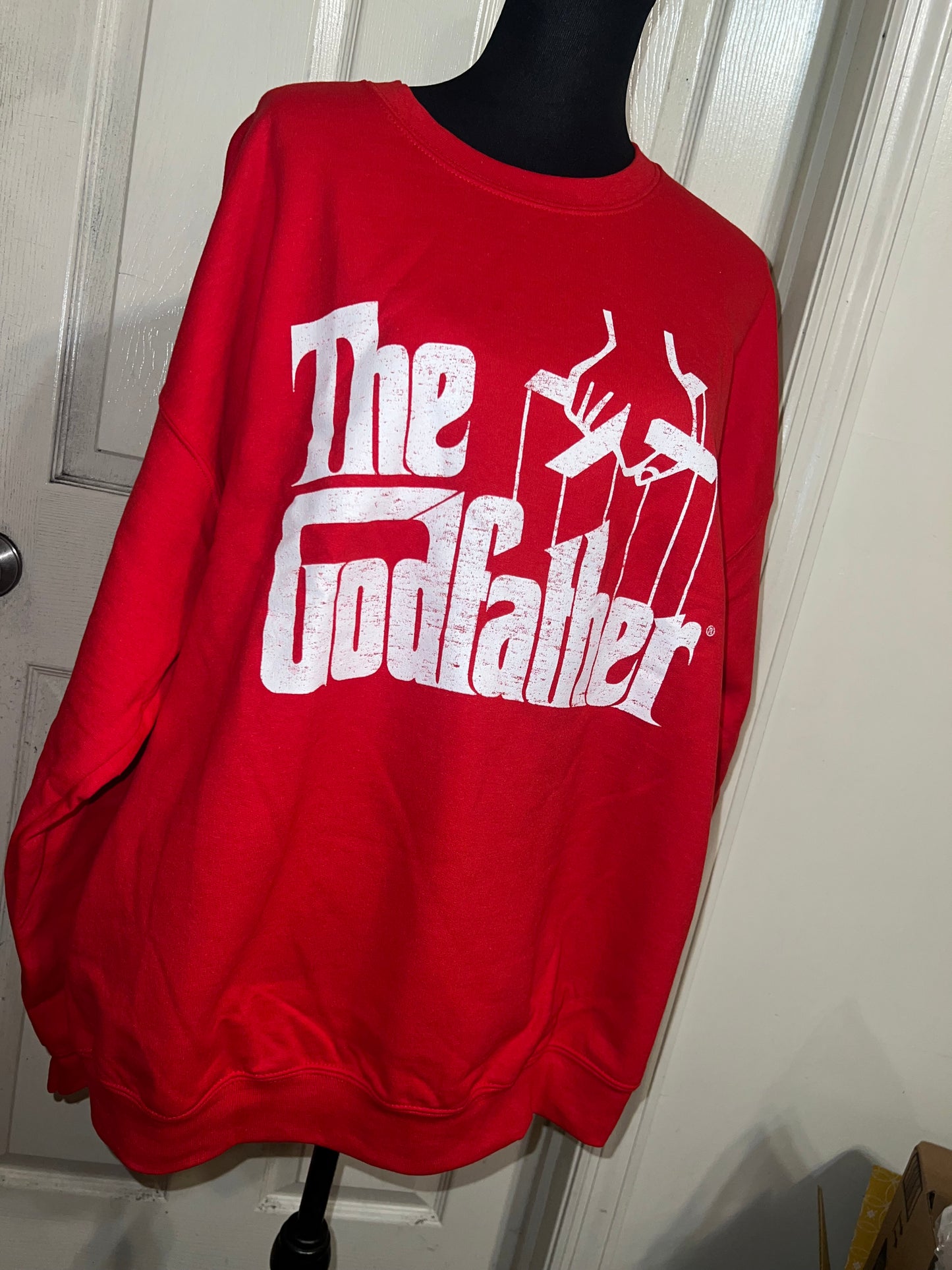 The Godfather Oversized Distressed Sweatshirt