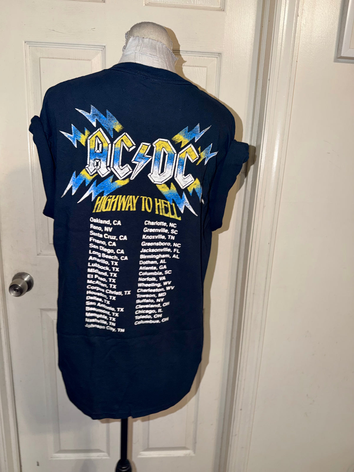 AC/DC Double Sided Oversized Tee