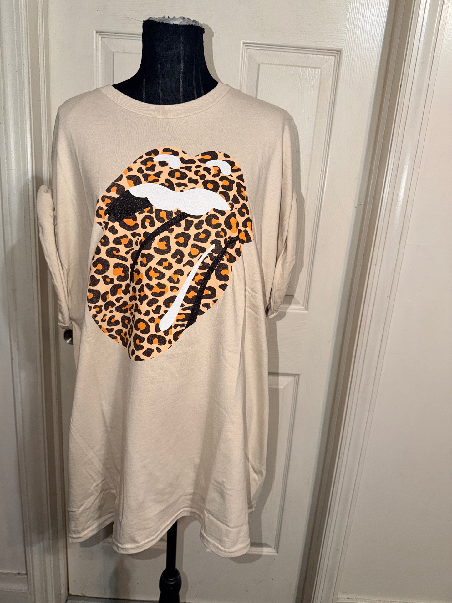 The Rolling Stones Oversized Distressed Tee