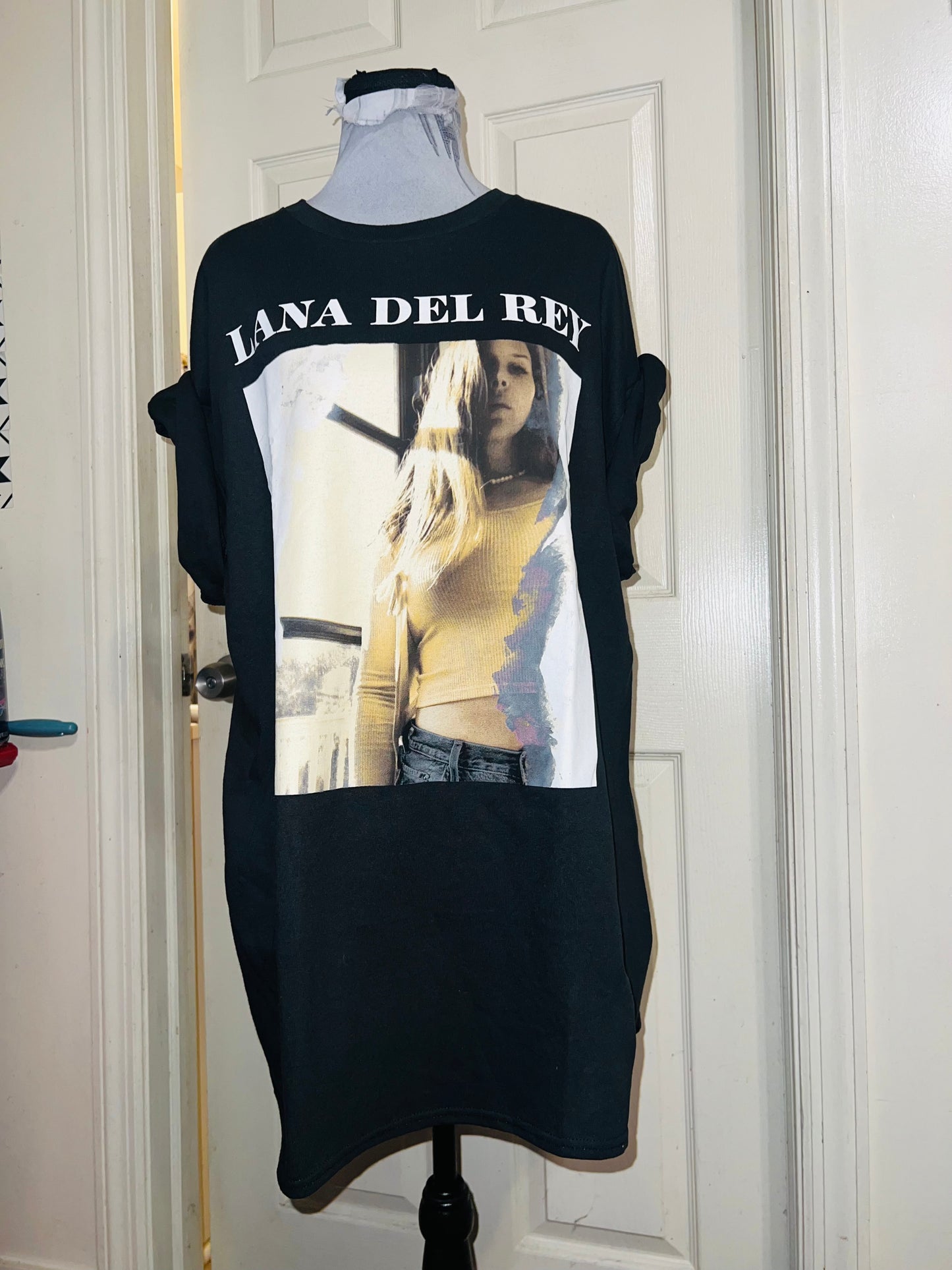 Lana Del Rey Oversized Distressed Tee