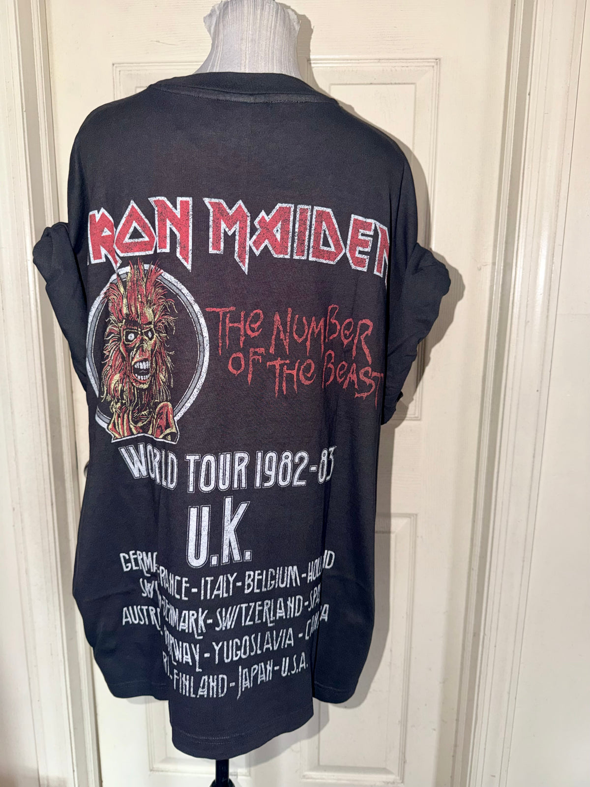 Iron Maiden Double Sided Oversized Tee