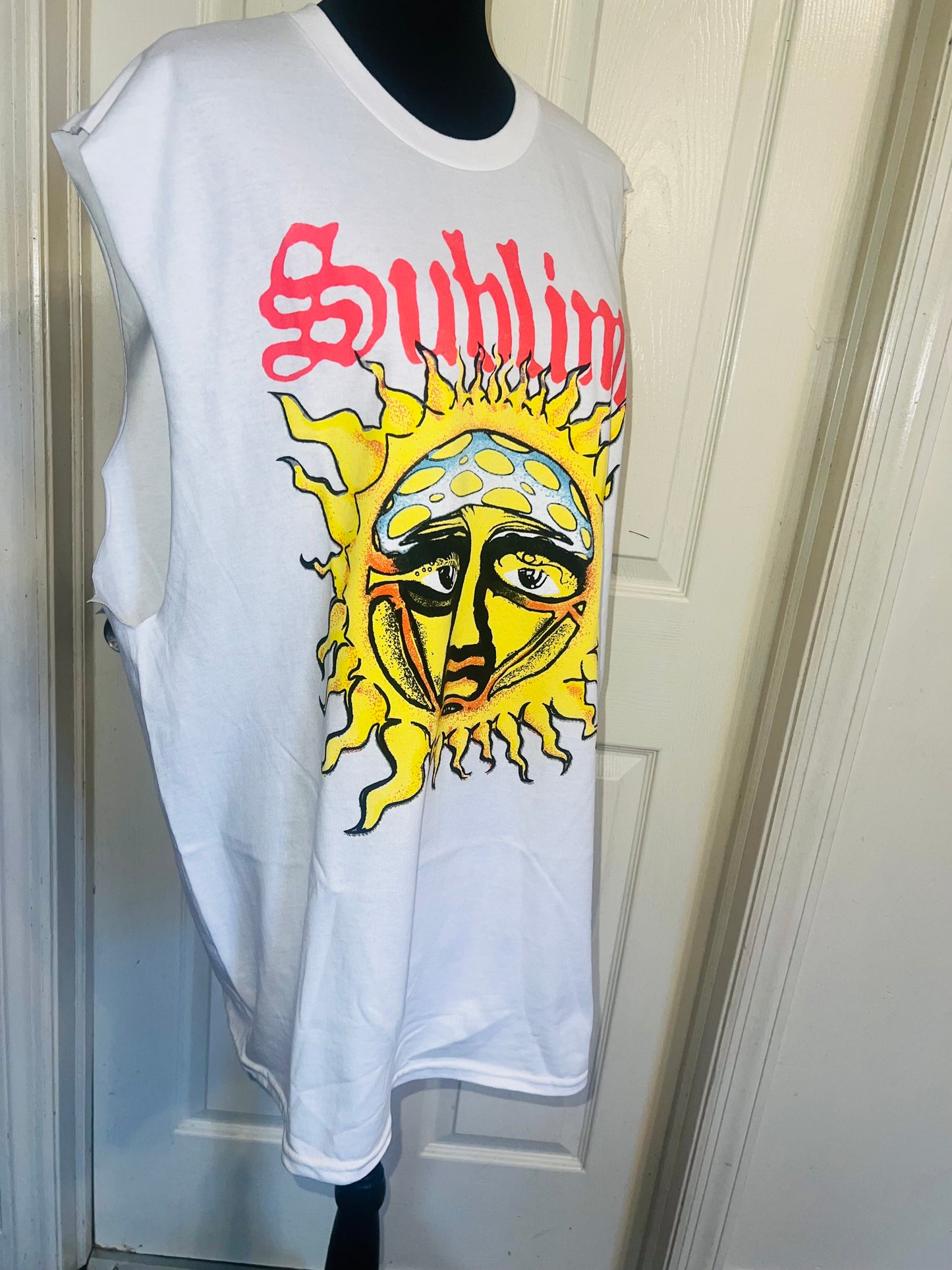 Sublime Double Sided Oversized Distressed Tank