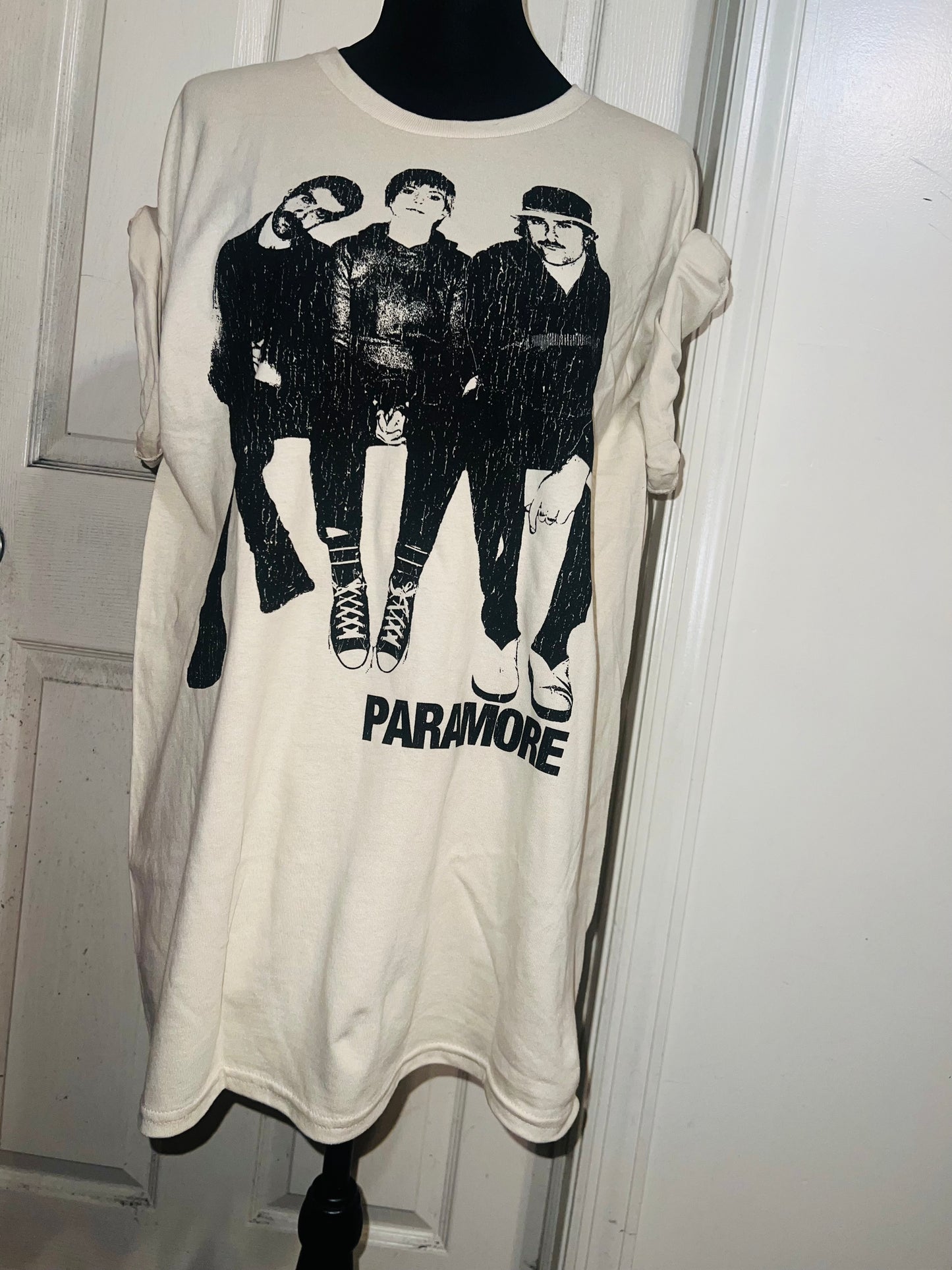 Paramore Oversized Distressed Tee