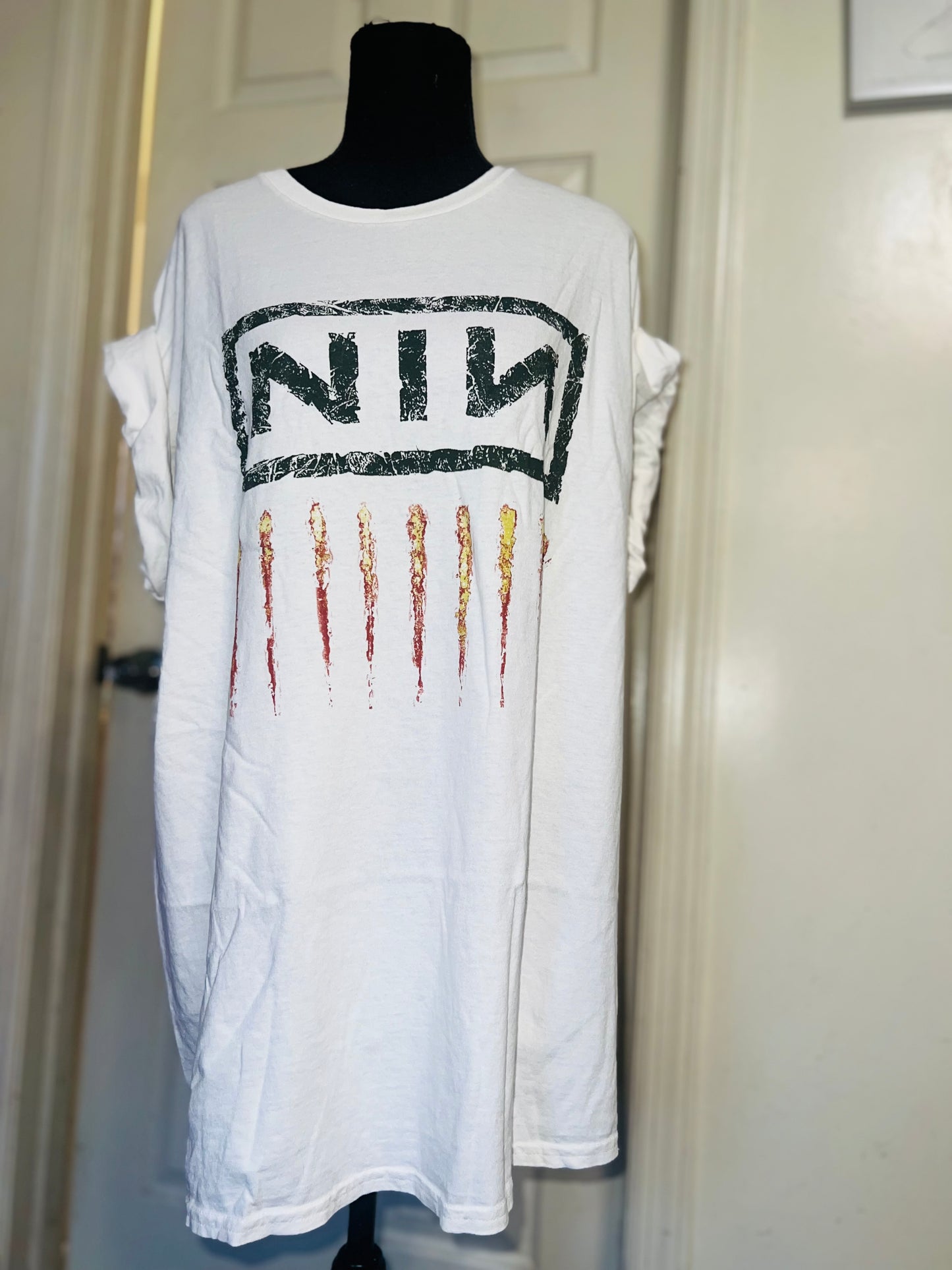 Nine Inch Nails Oversized Distressed Tee