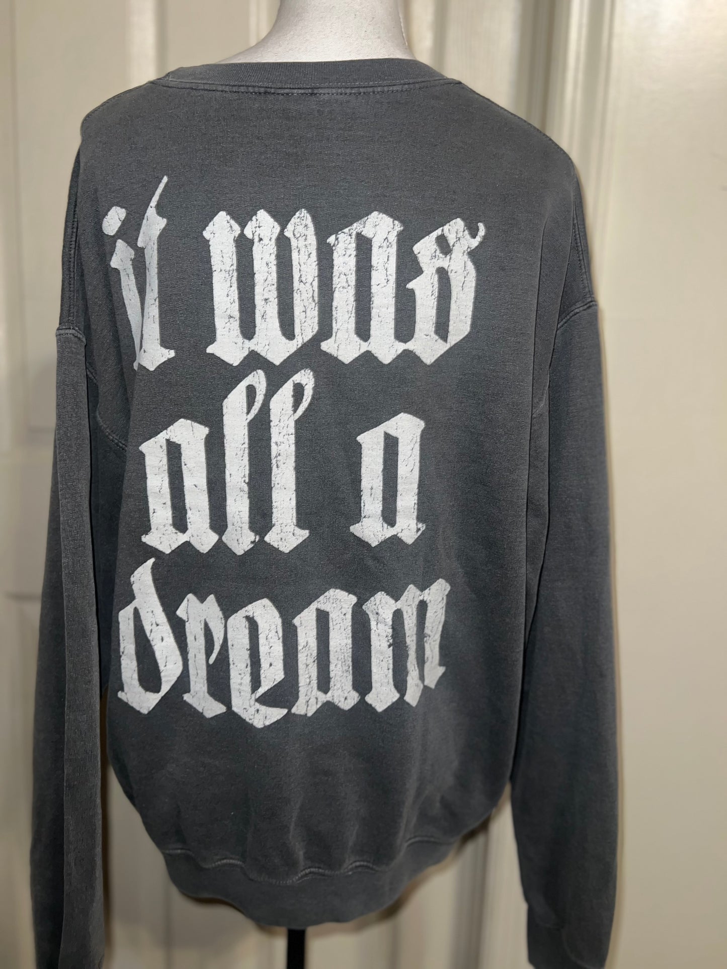 Biggie Smalls Double Sided Oversized Distressed Sweatshirt