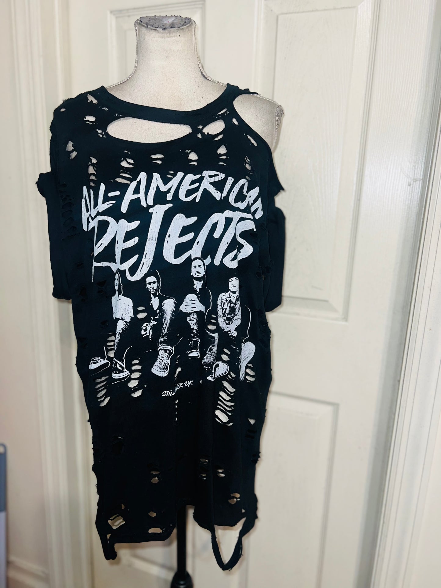 All American Rejects Oversized Distressed Tee