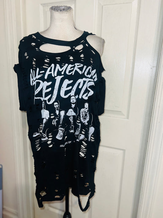 All American Rejects Oversized Distressed Tee