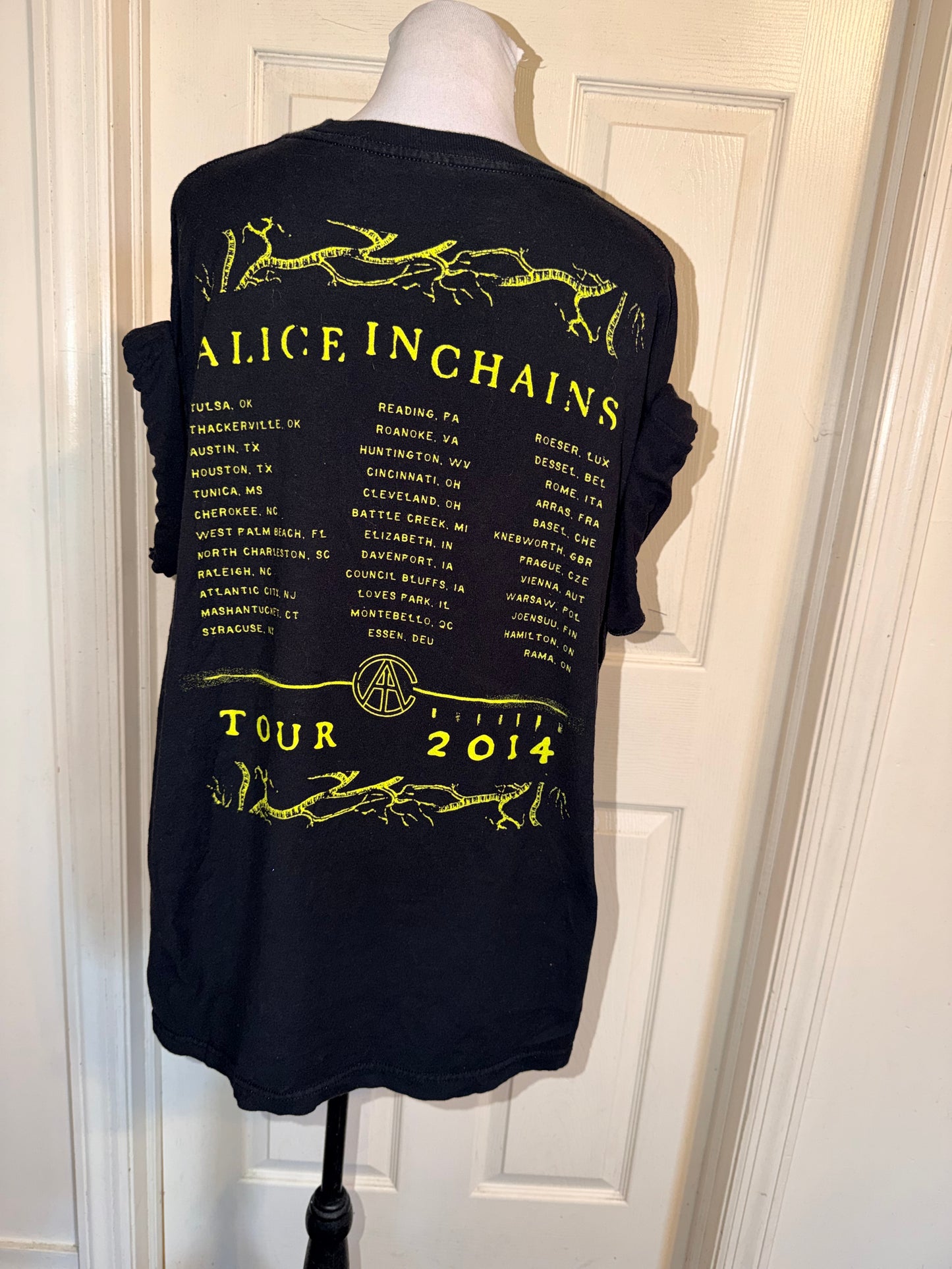 Alice In Chains Double Sided Oversized Distressed Tee