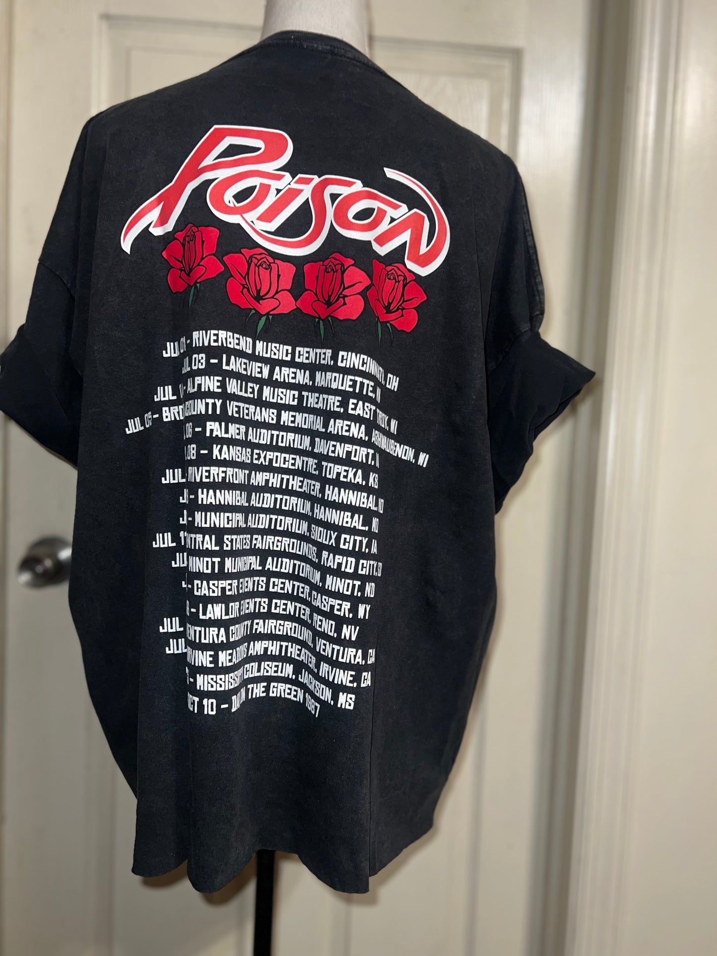 Poison Double Sided Oversized Distressed Tee