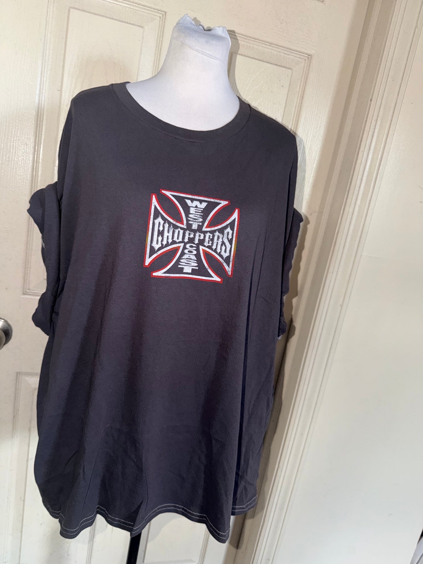 West Coast Choppers Double Sided Oversized Distressed Tre
