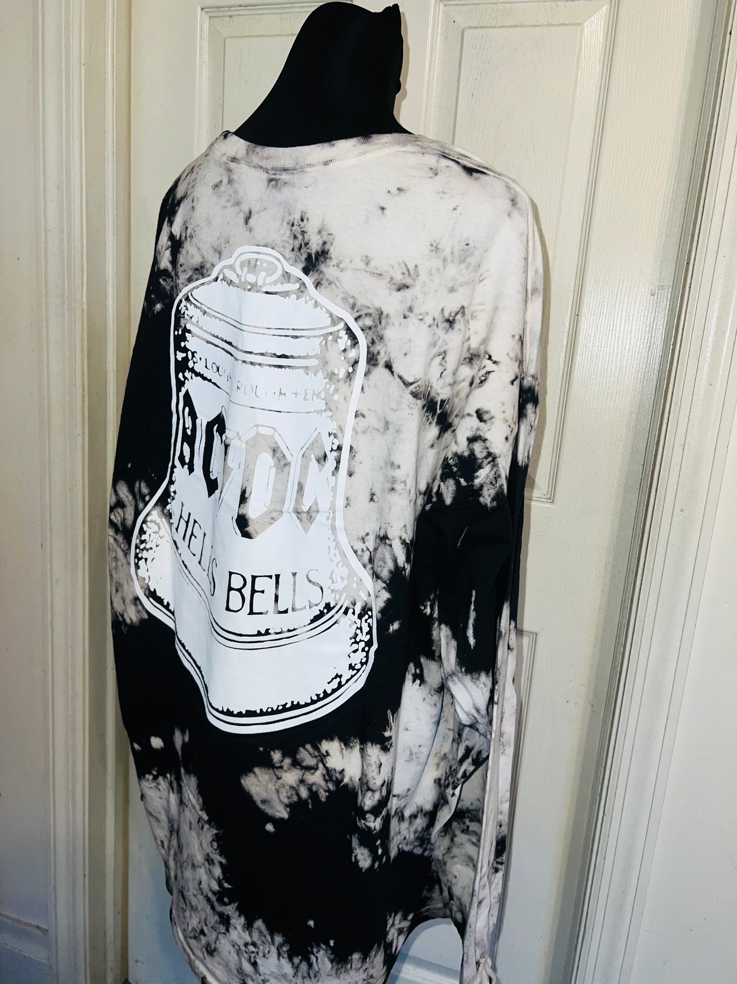 AC/DC Double Sided Oversized Distressed Tee