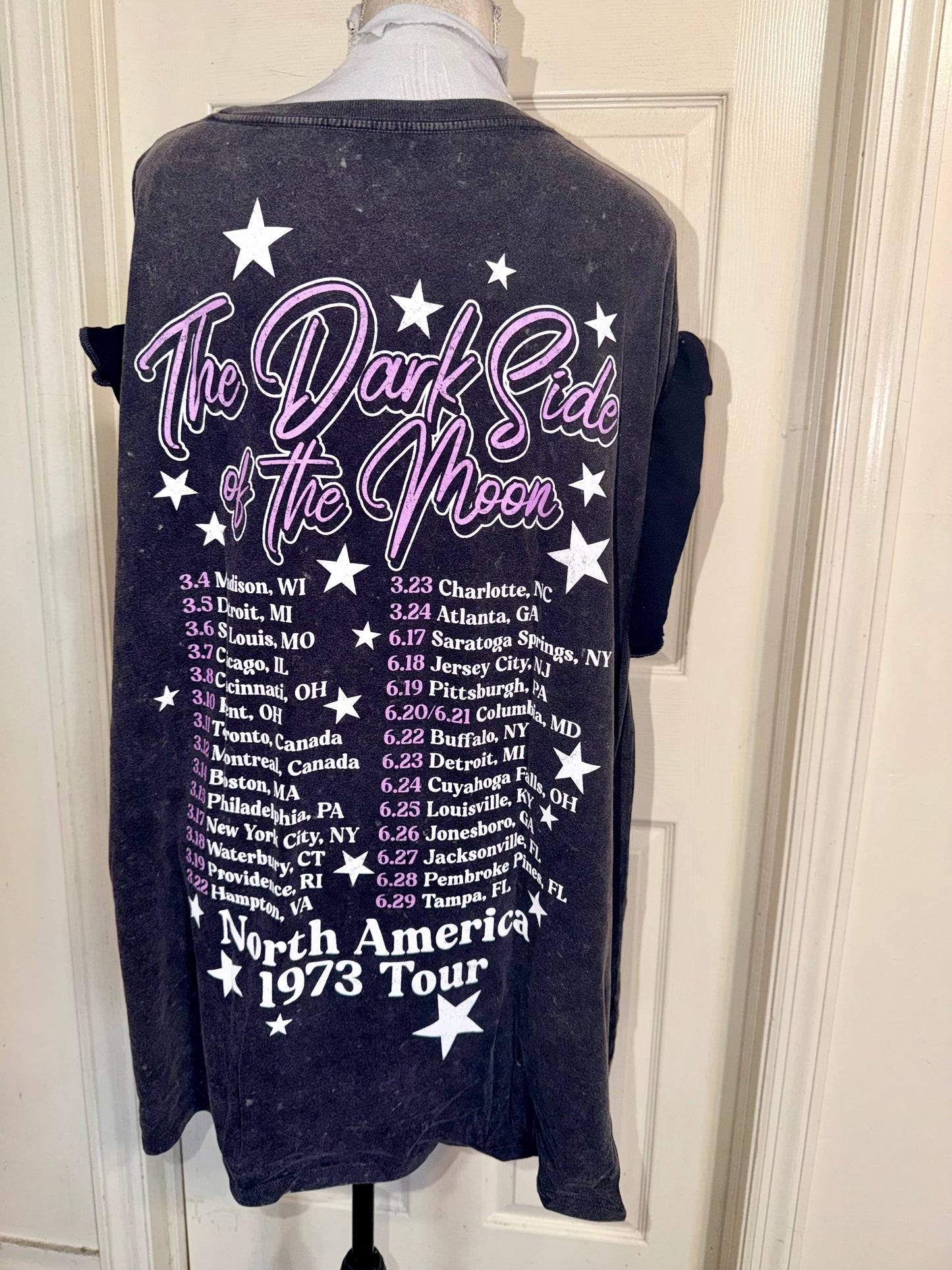 Pink Floyd Double Sided Oversized Distressed Tee