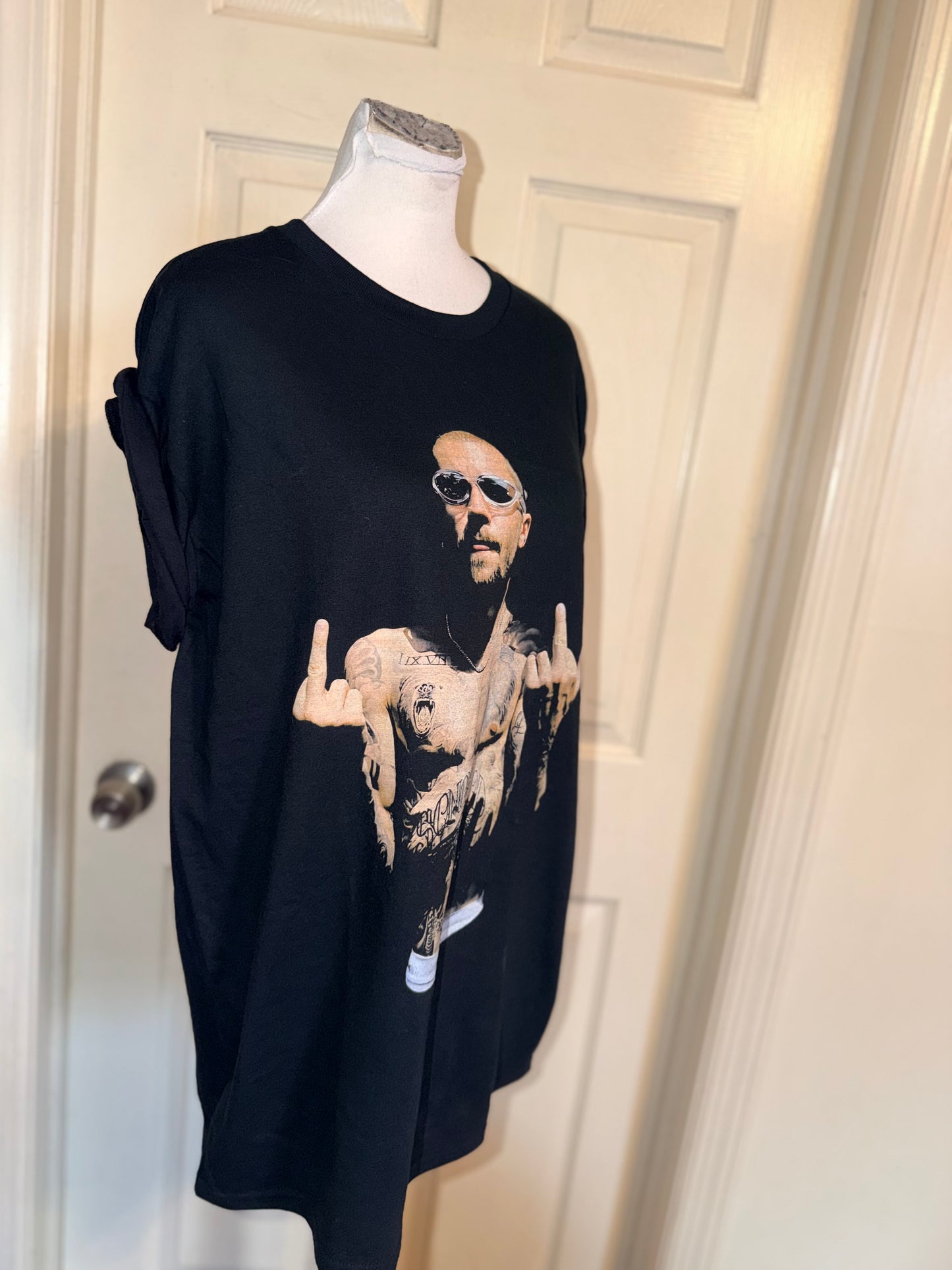 Justin Bieber Oversized Distressed Tee