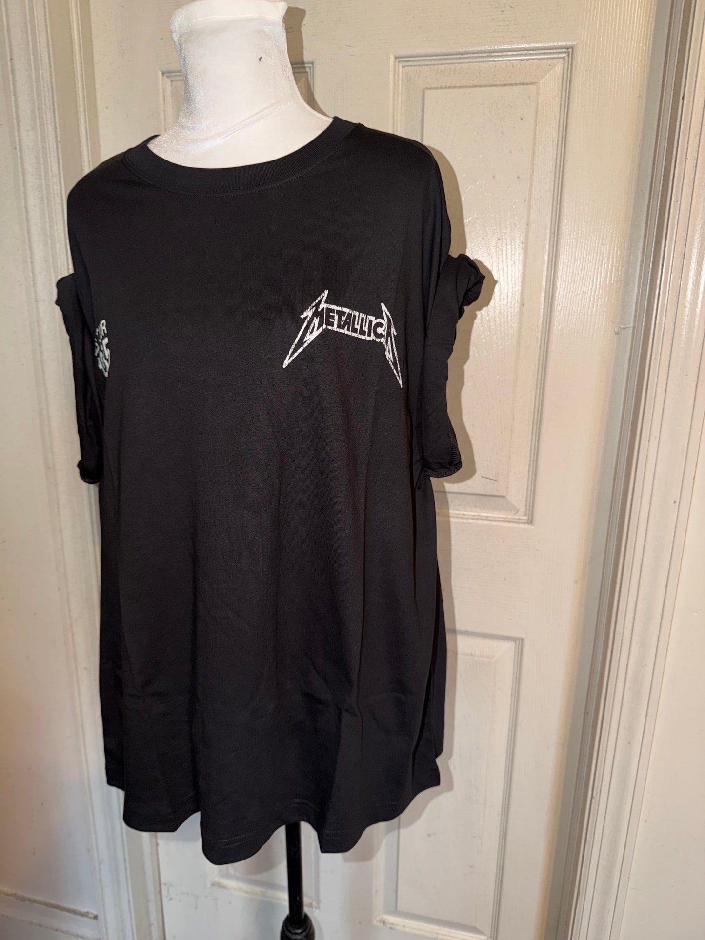 Metallica Double Sided Oversized Distressed Tee