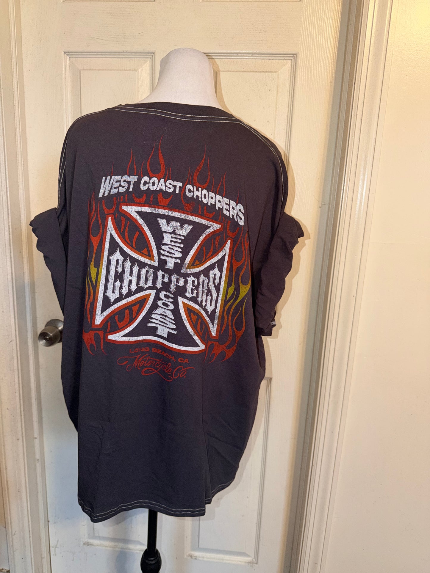 West Coast Choppers Double Sided Oversized Distressed Tre
